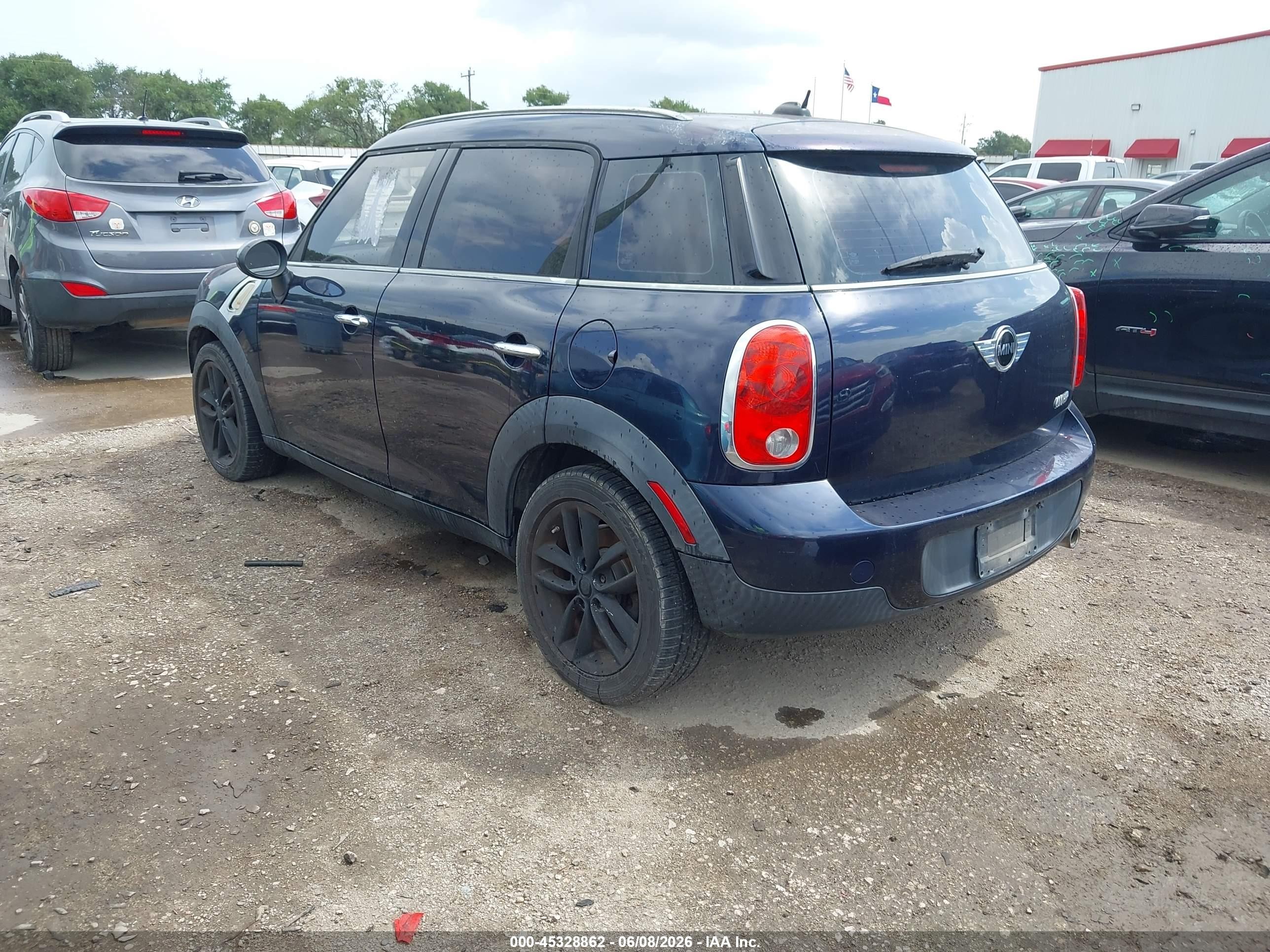 2011 Mini Cooper Countryman   Black vin: WMWZB3C58BWM01285