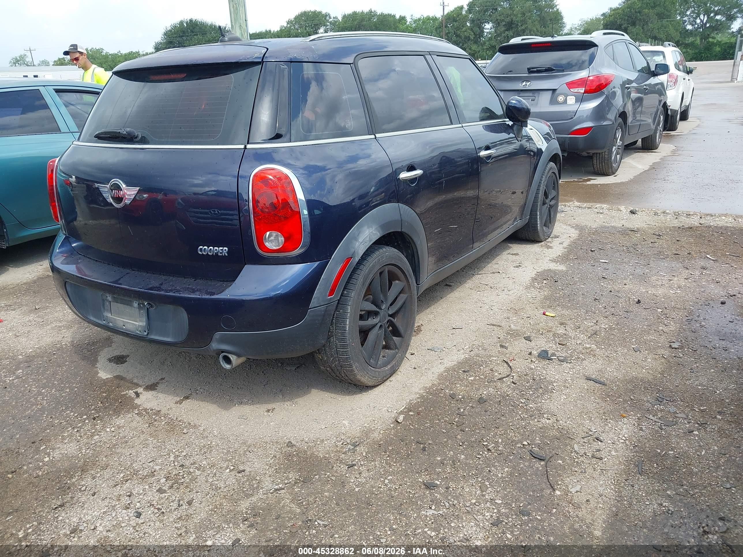 2011 Mini Cooper Countryman   Black vin: WMWZB3C58BWM01285