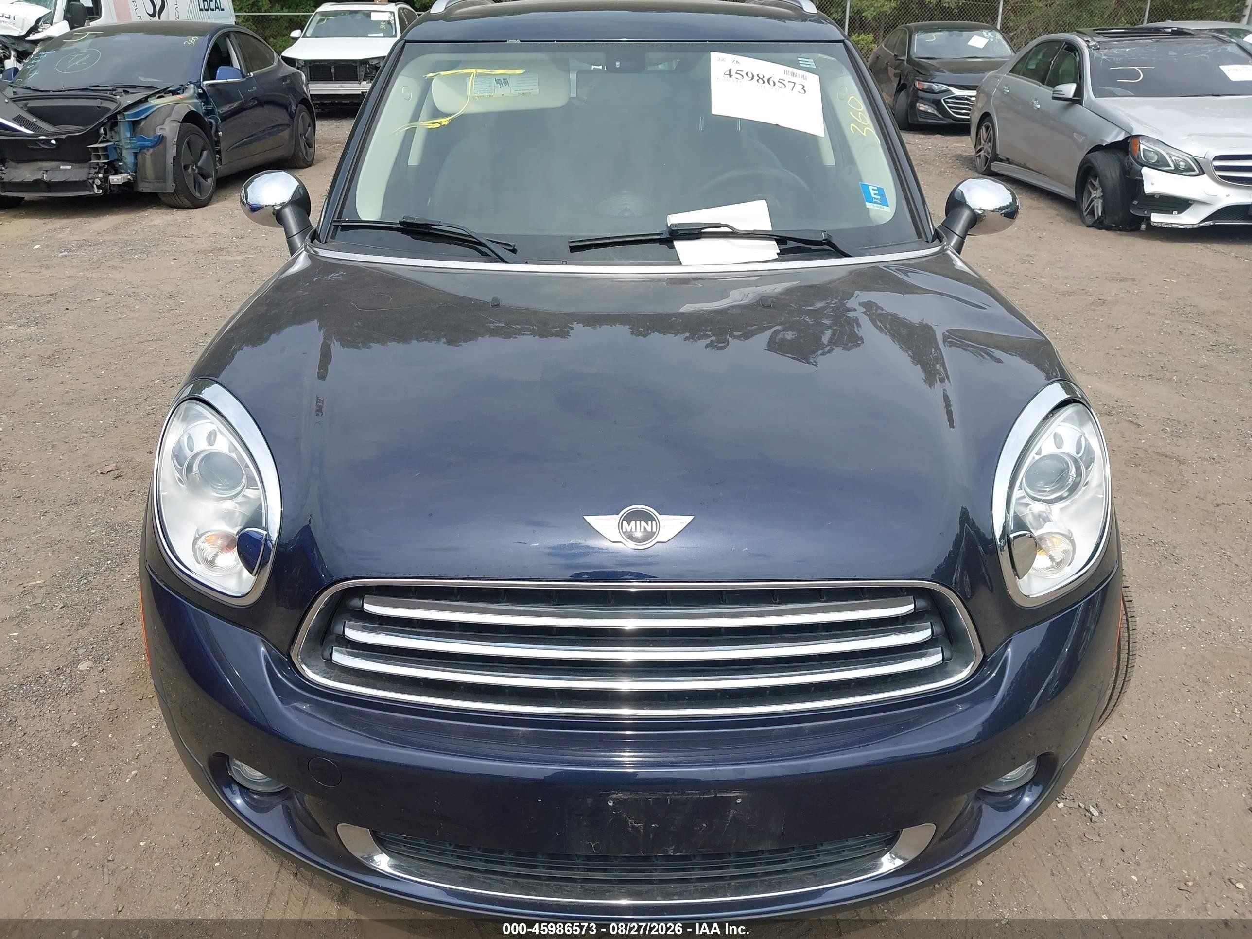 2014 Mini Cooper Countryman Cooper (m6) Blue vin: WMWZB3C58EWR39151