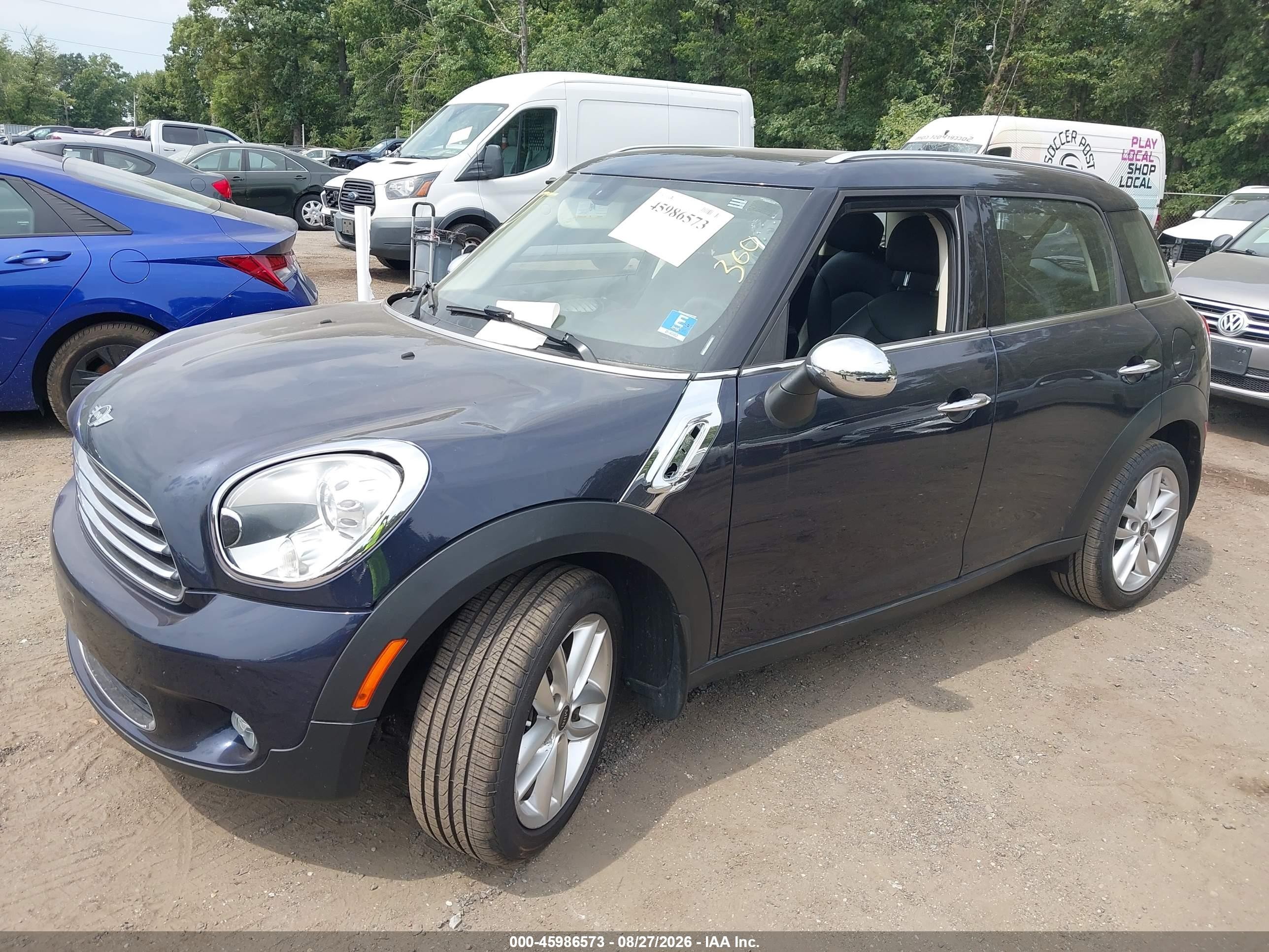 2014 Mini Cooper Countryman Cooper (m6) Blue vin: WMWZB3C58EWR39151