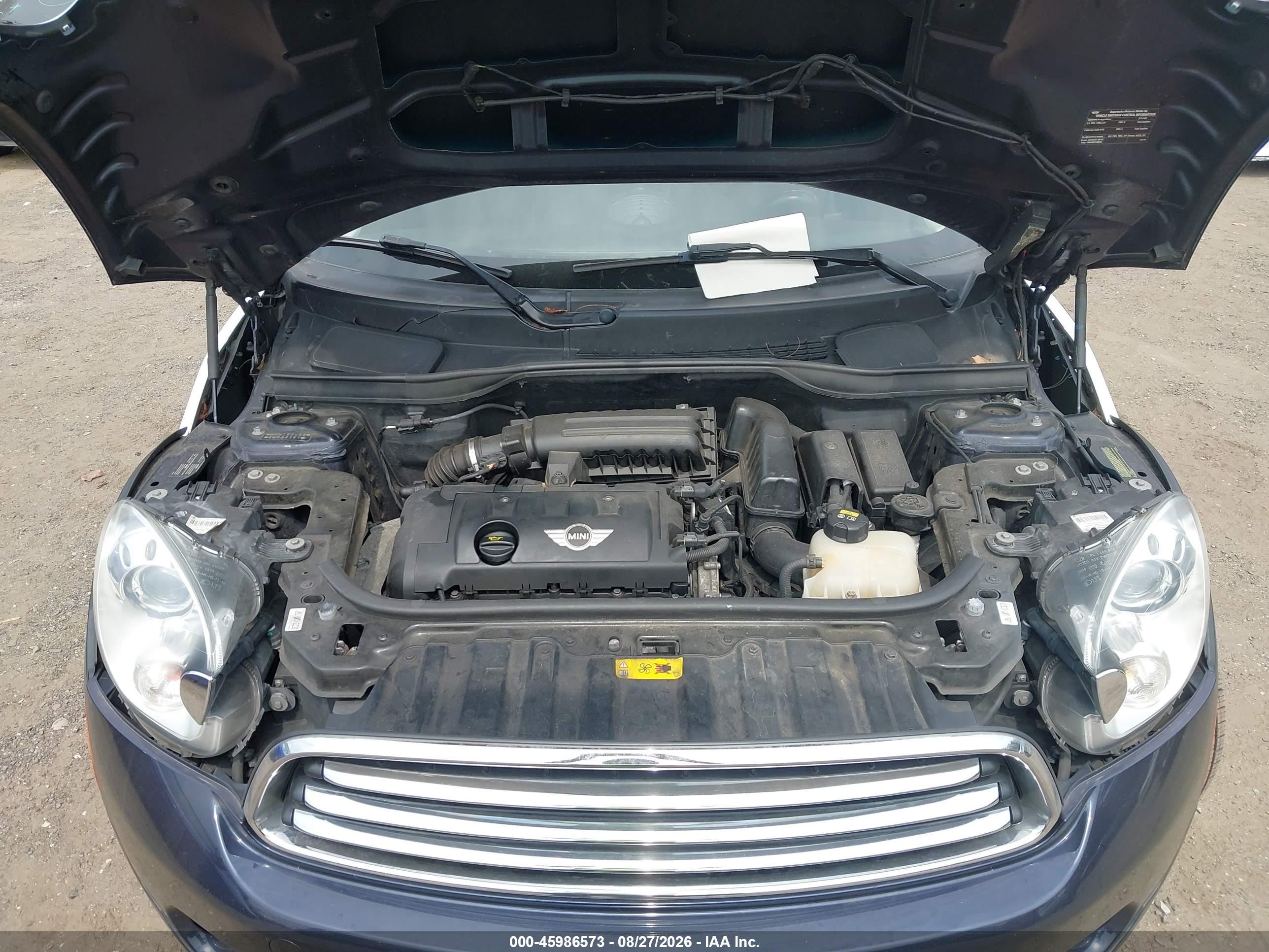 2014 Mini Cooper Countryman Cooper (m6) Blue vin: WMWZB3C58EWR39151