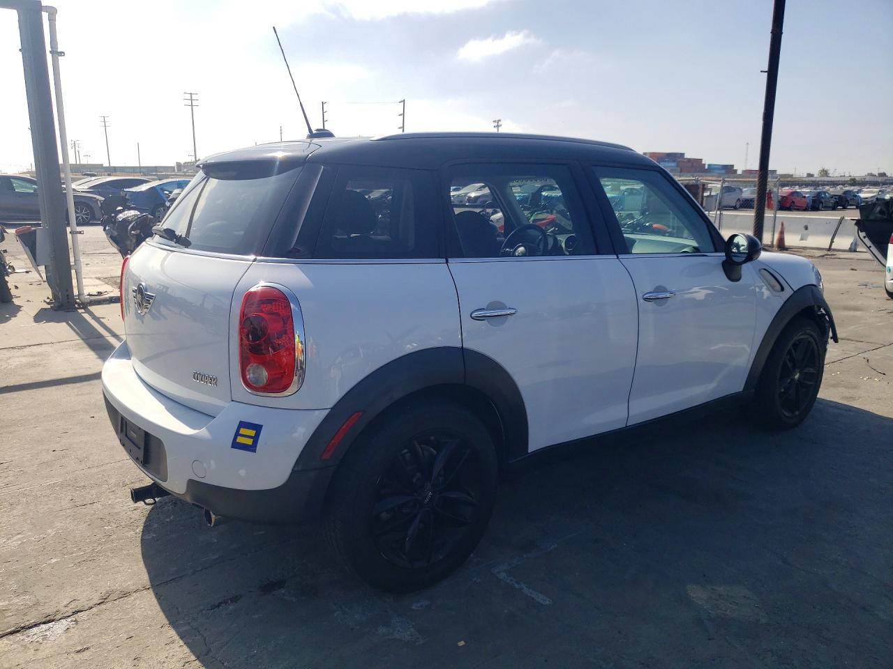 2013 Mini Cooper Countryman Белый vin: WMWZB3C59DWM08586