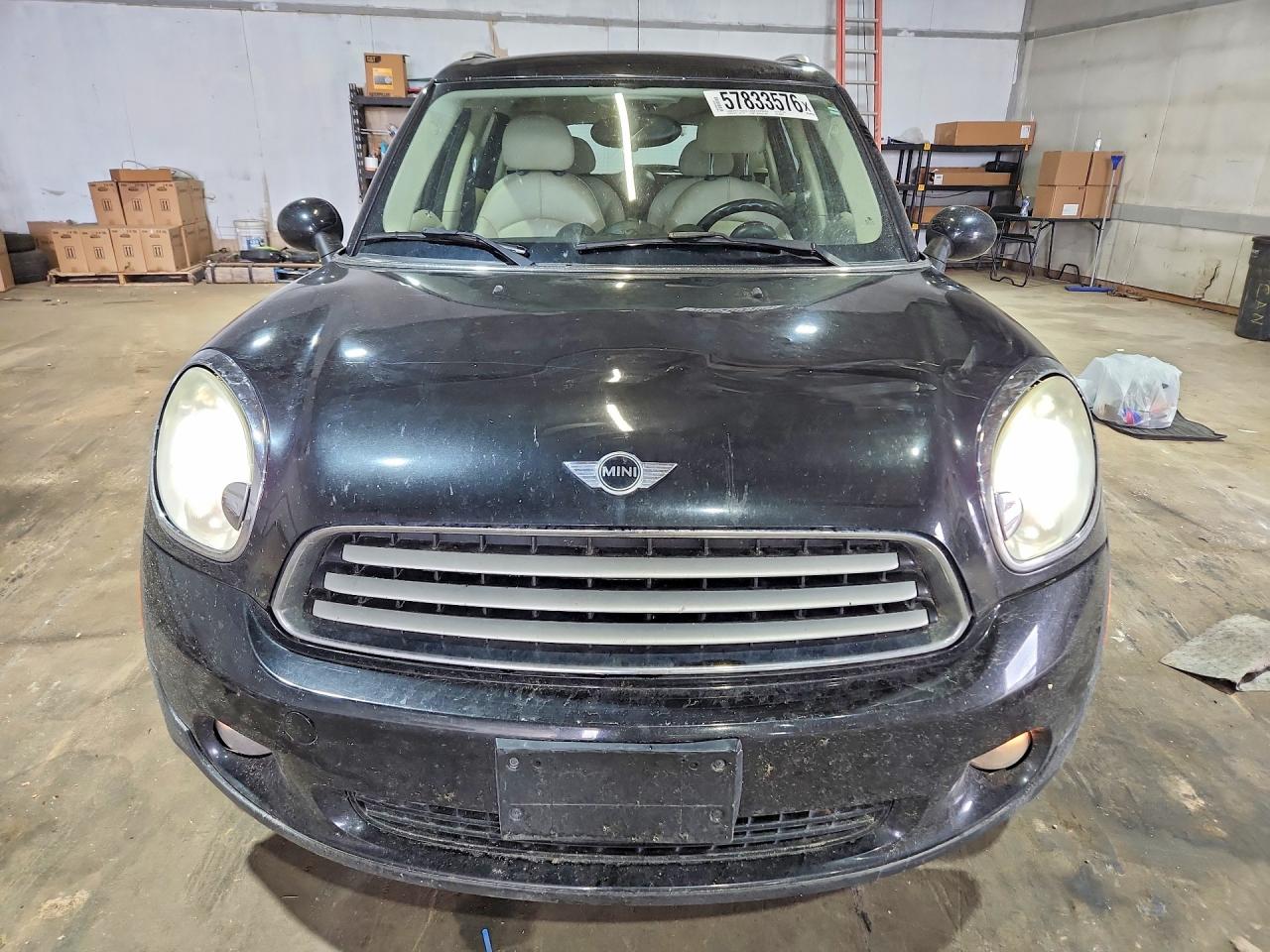 2011 Mini Cooper Countryman Black vin: WMWZB3C5XBWM00073