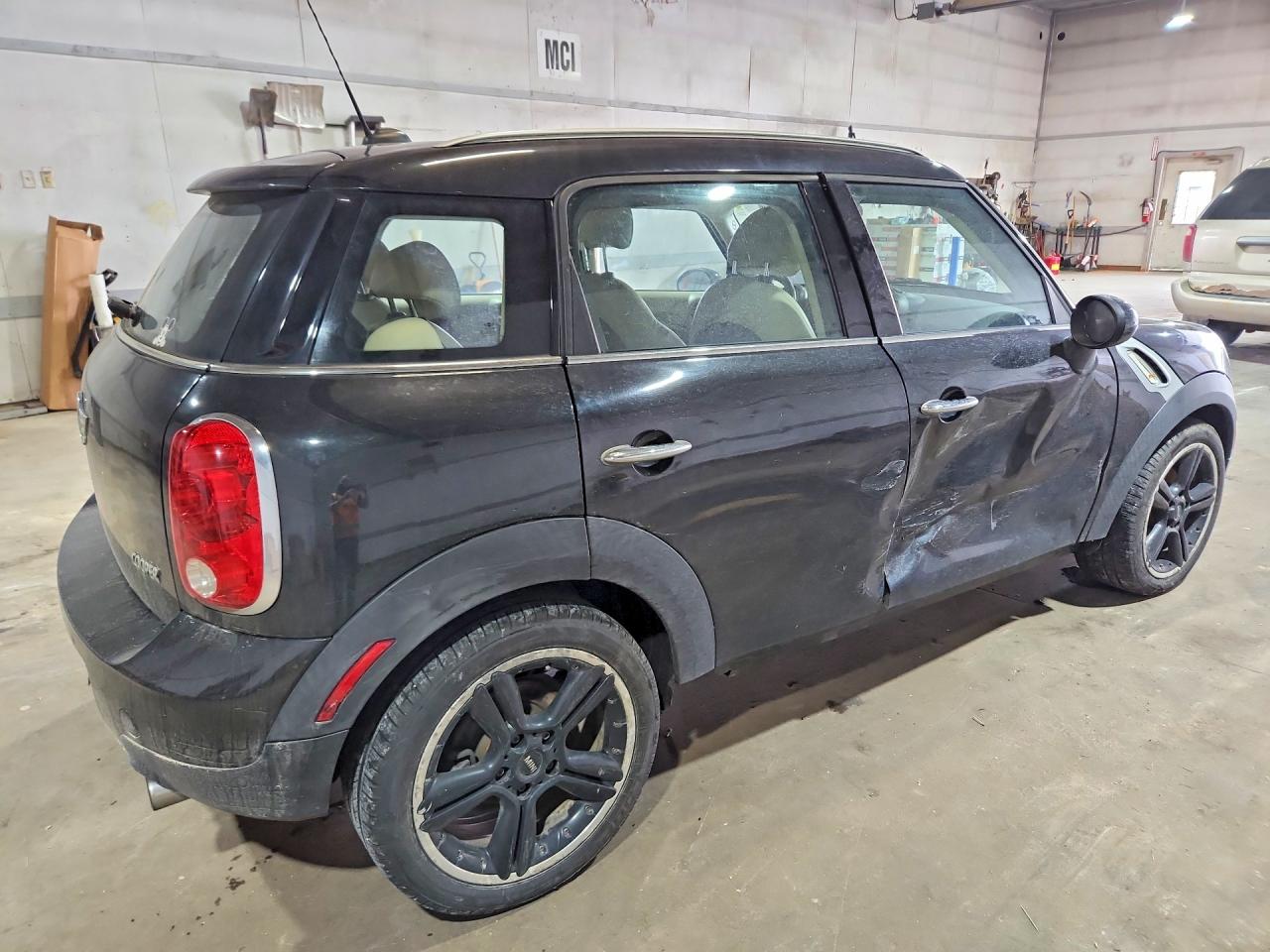 2011 Mini Cooper Countryman Black vin: WMWZB3C5XBWM00073