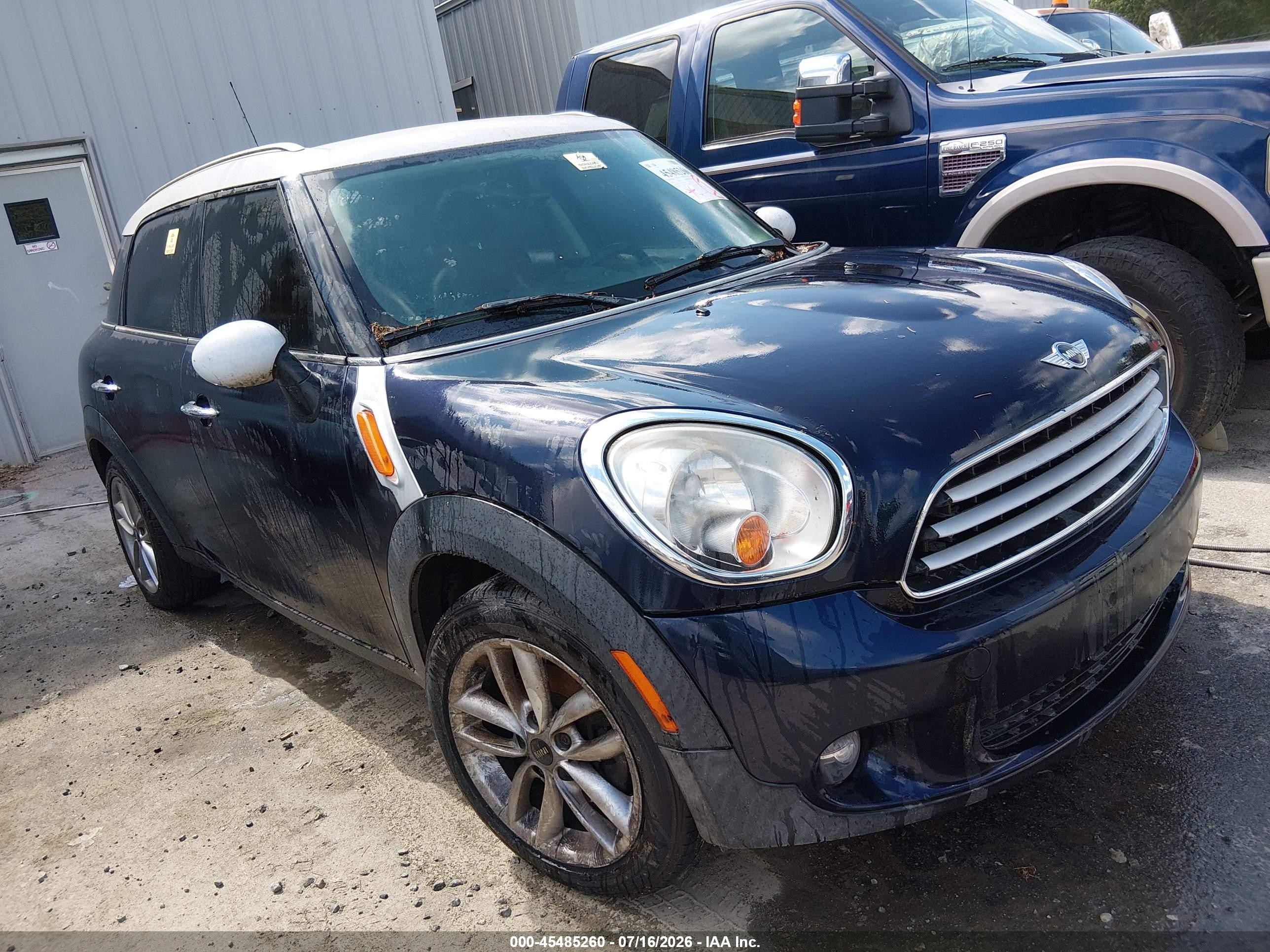 2012 Mini Cooper Countryman   Black vin: WMWZB3C5XCWM05789