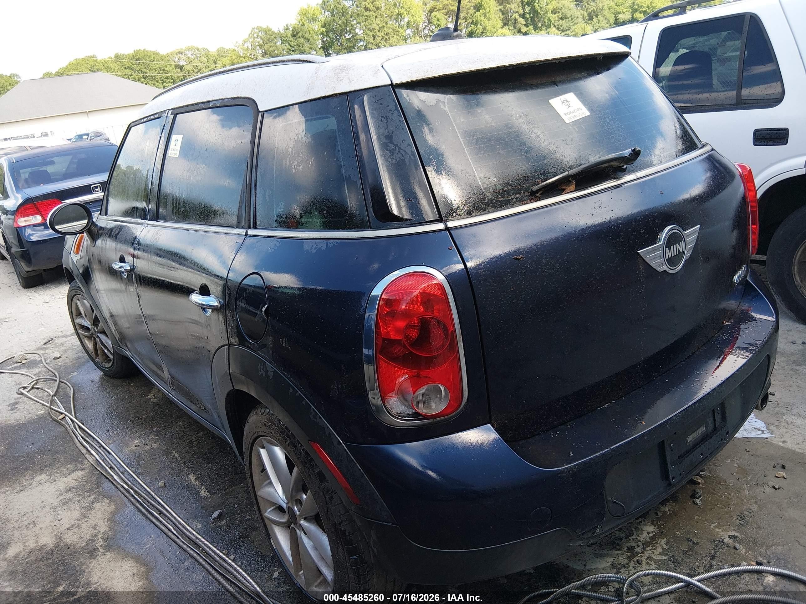 2012 Mini Cooper Countryman   Black vin: WMWZB3C5XCWM05789
