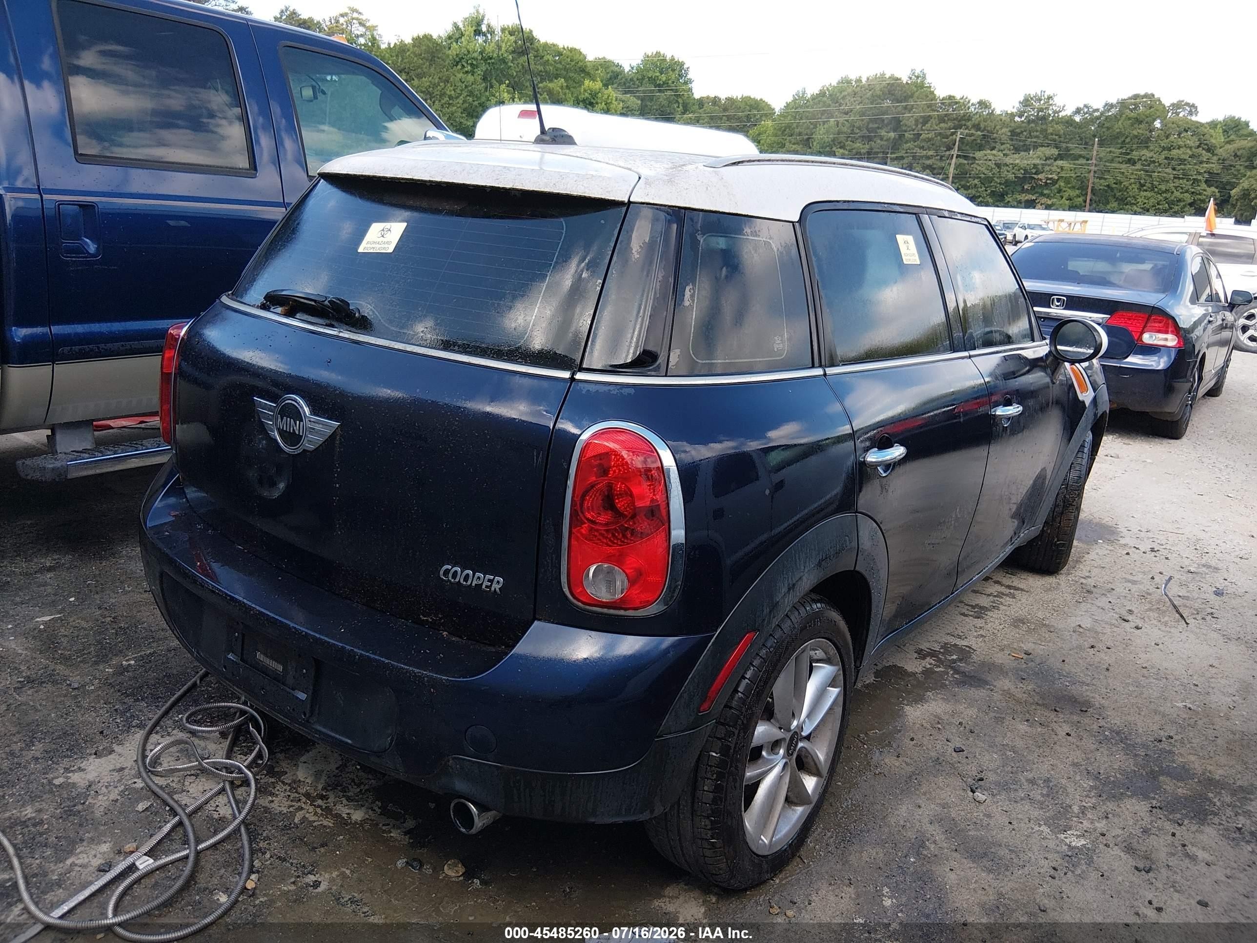 2012 Mini Cooper Countryman   Black vin: WMWZB3C5XCWM05789