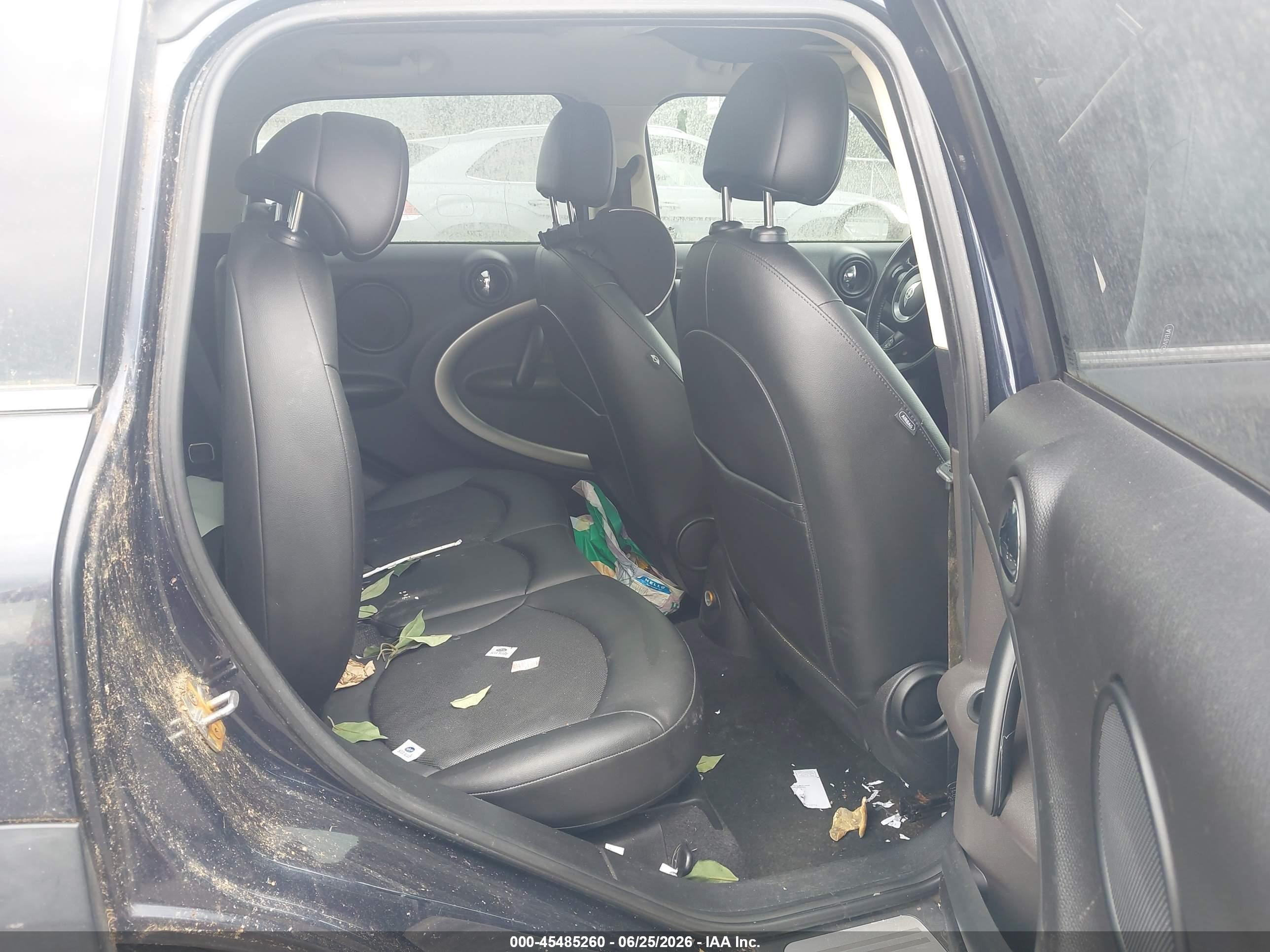 2012 Mini Cooper Countryman   Black vin: WMWZB3C5XCWM05789