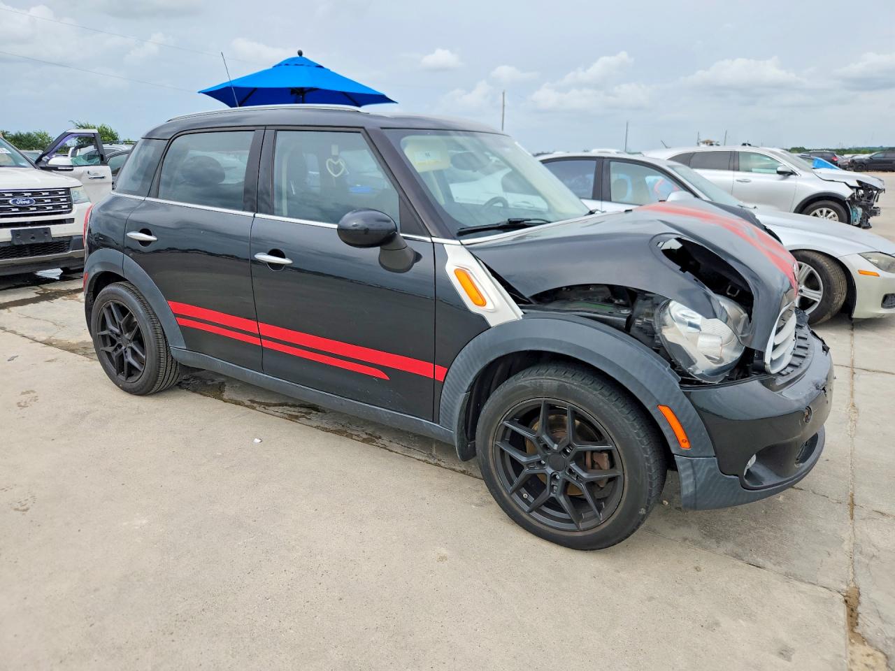 2013 Mini Cooper Countryman Black vin: WMWZB3C5XDWM08838