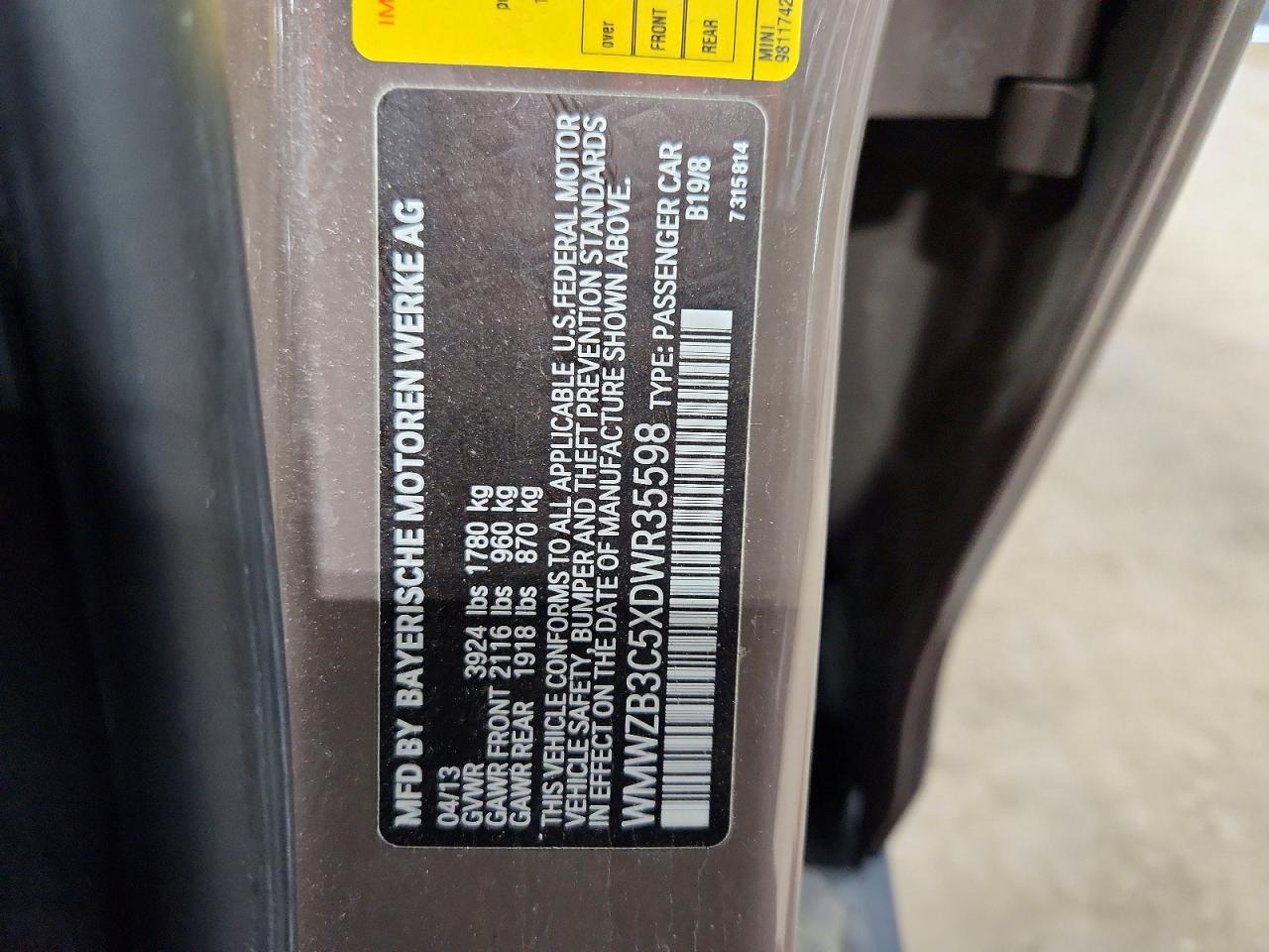 2013 Mini Cooper Countryman Gray vin: WMWZB3C5XDWR35598