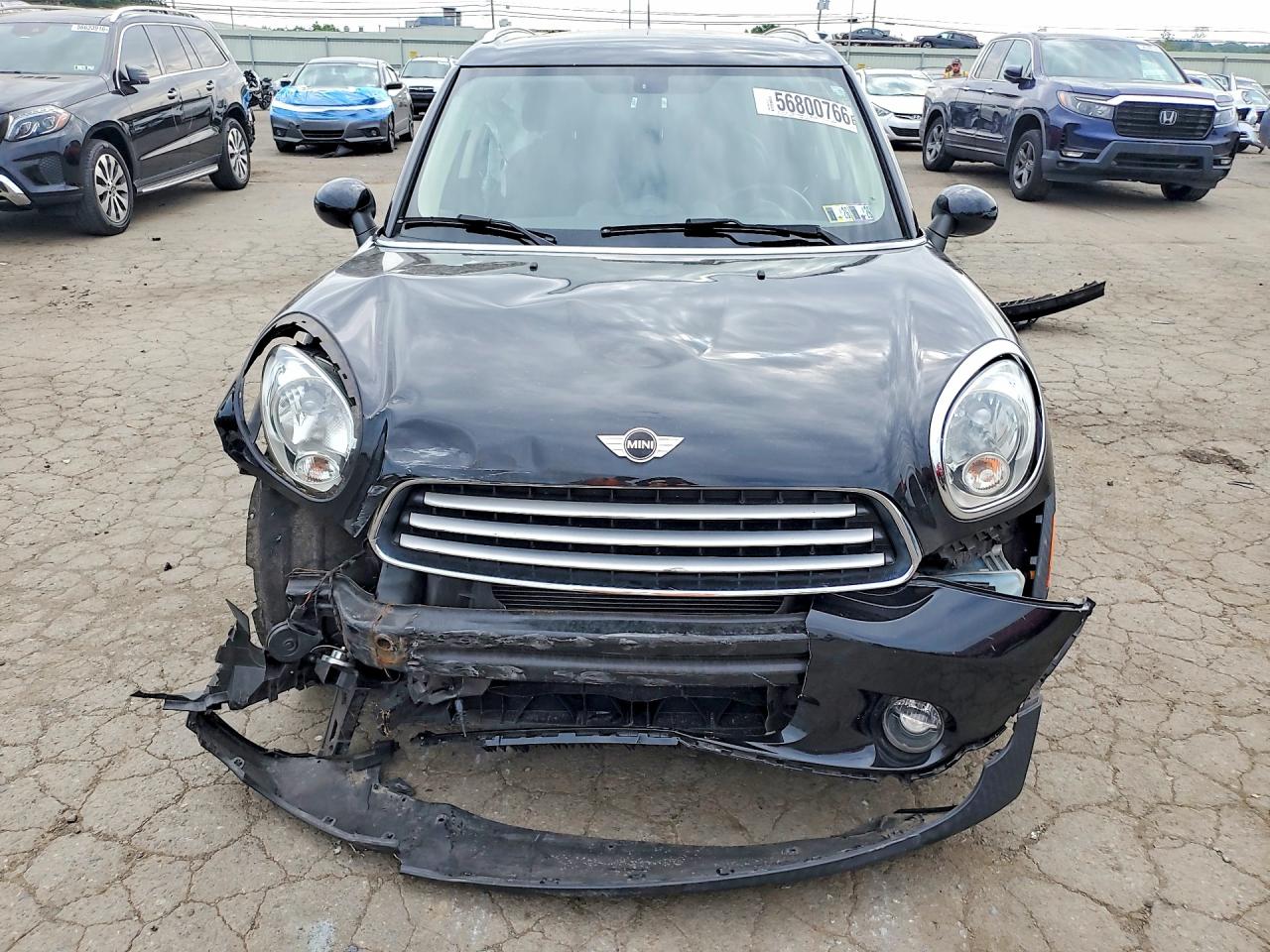 2014 Mini Cooper Countryman Black vin: WMWZB3C5XEWM32526