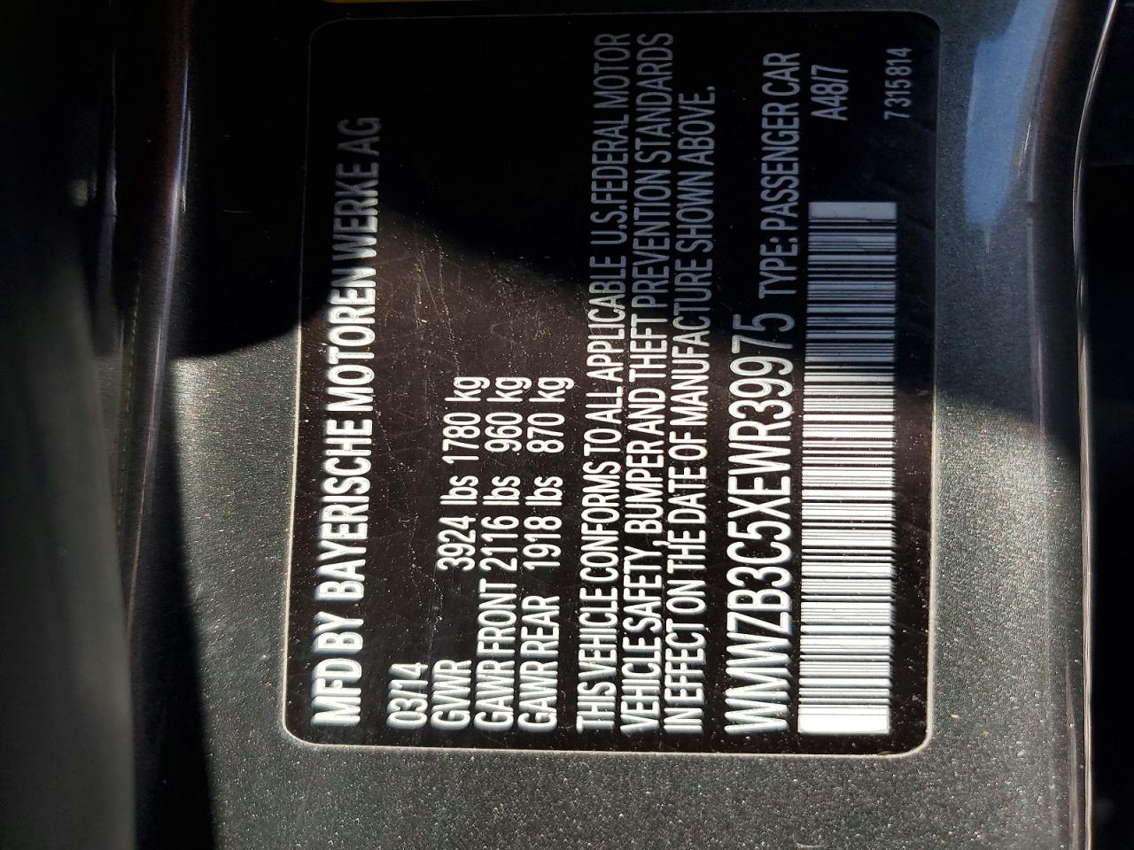 2014 Mini Cooper Countryman Brown vin: WMWZB3C5XEWR39975