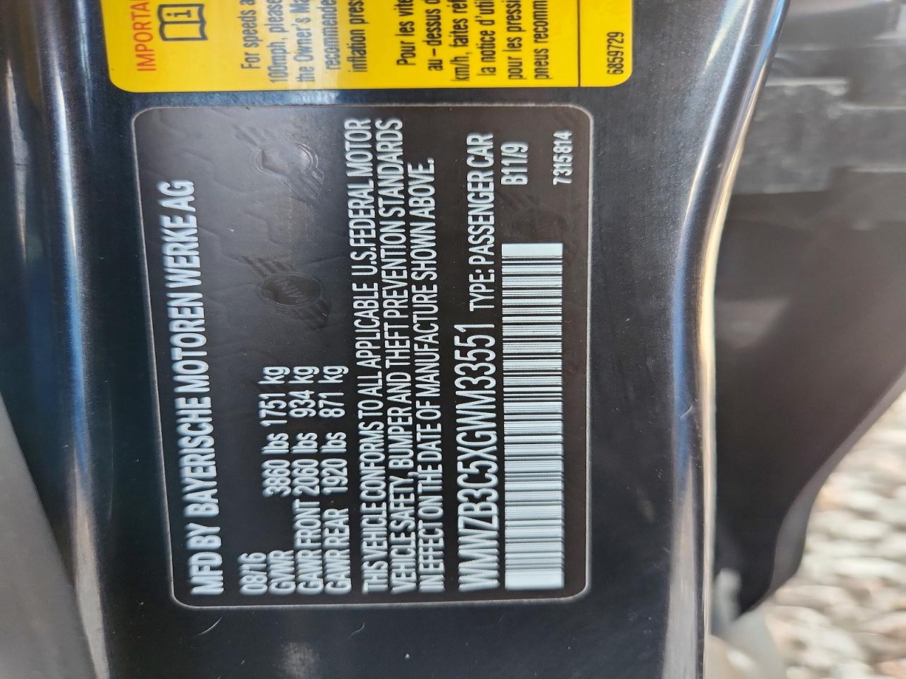 2016 Mini Cooper Countryman Black vin: WMWZB3C5XGWM33551