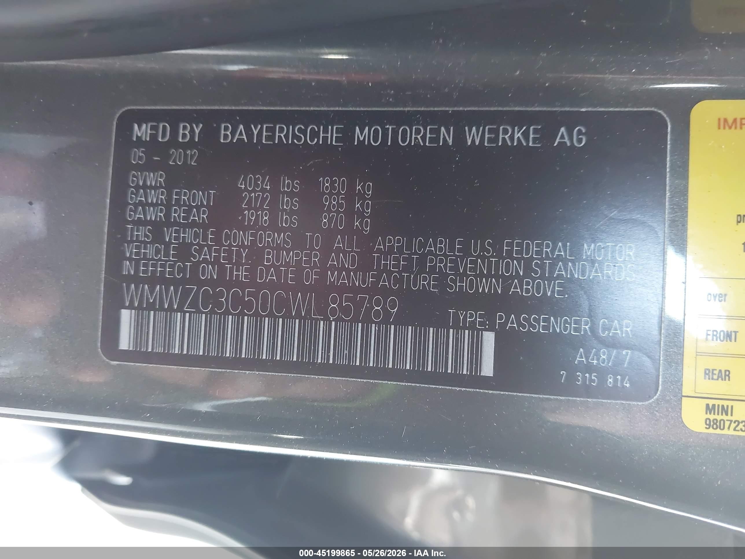 2012 Mini Cooper S Countryman   Brown vin: WMWZC3C50CWL85789