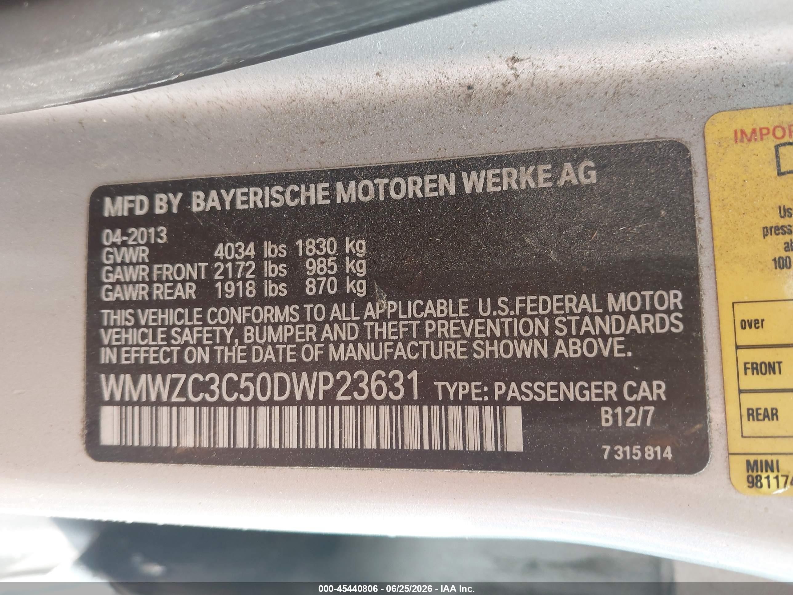2013 Mini Countryman Cooper S Silver vin: WMWZC3C50DWP23631