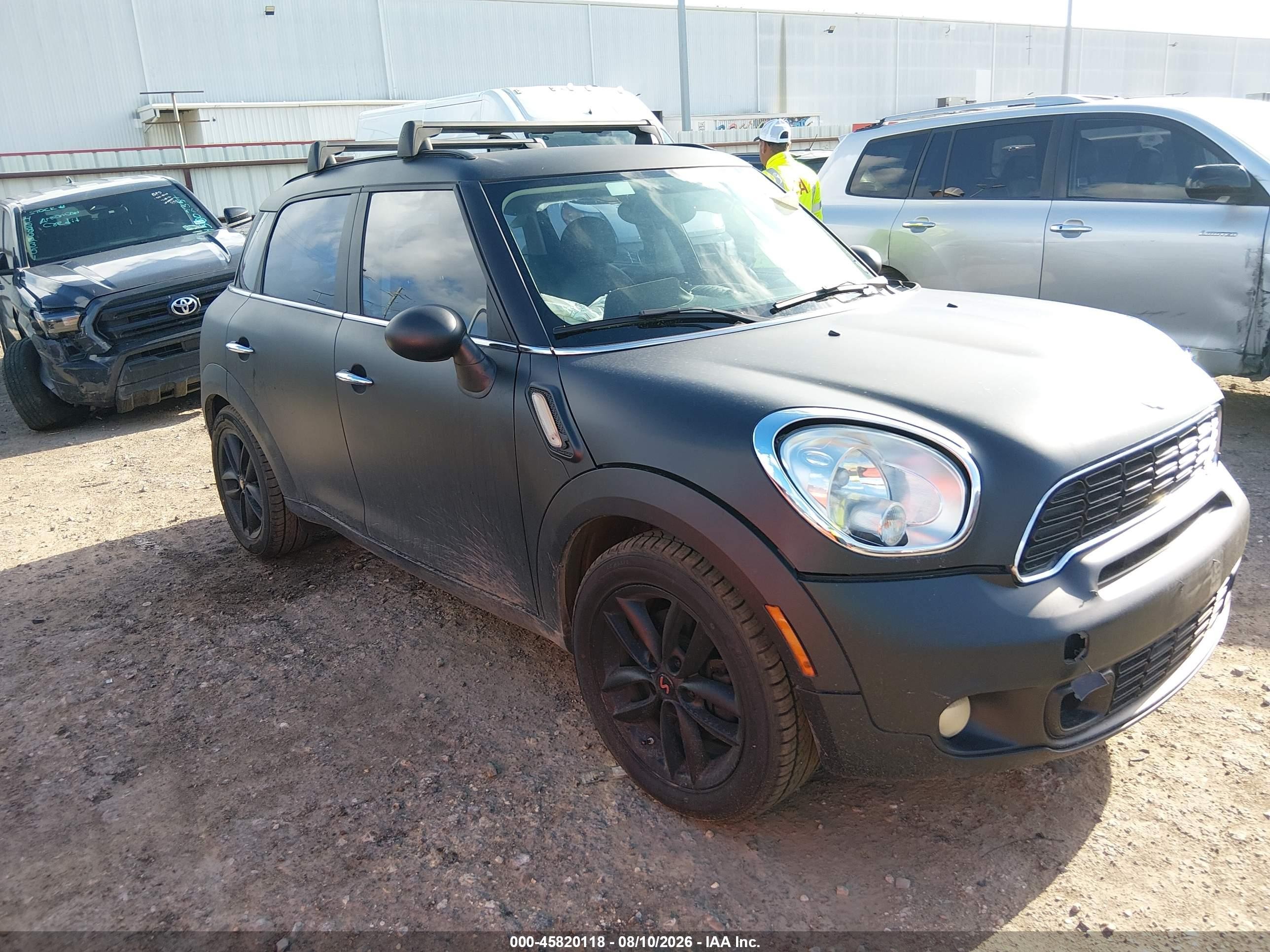 2013 Mini Countryman Cooper S Черный vin: WMWZC3C50DWP23967