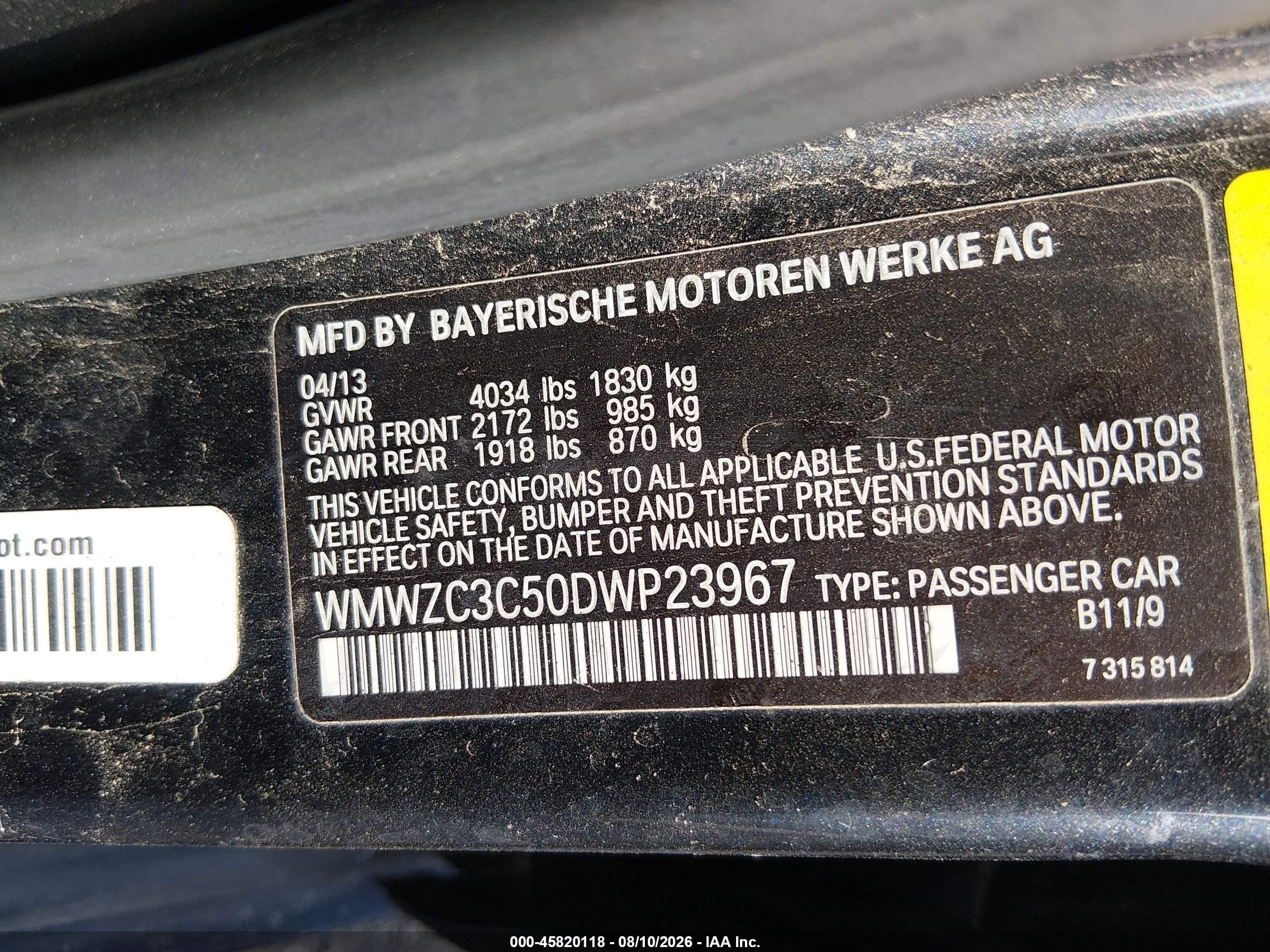 2013 Mini Countryman Cooper S Black vin: WMWZC3C50DWP23967