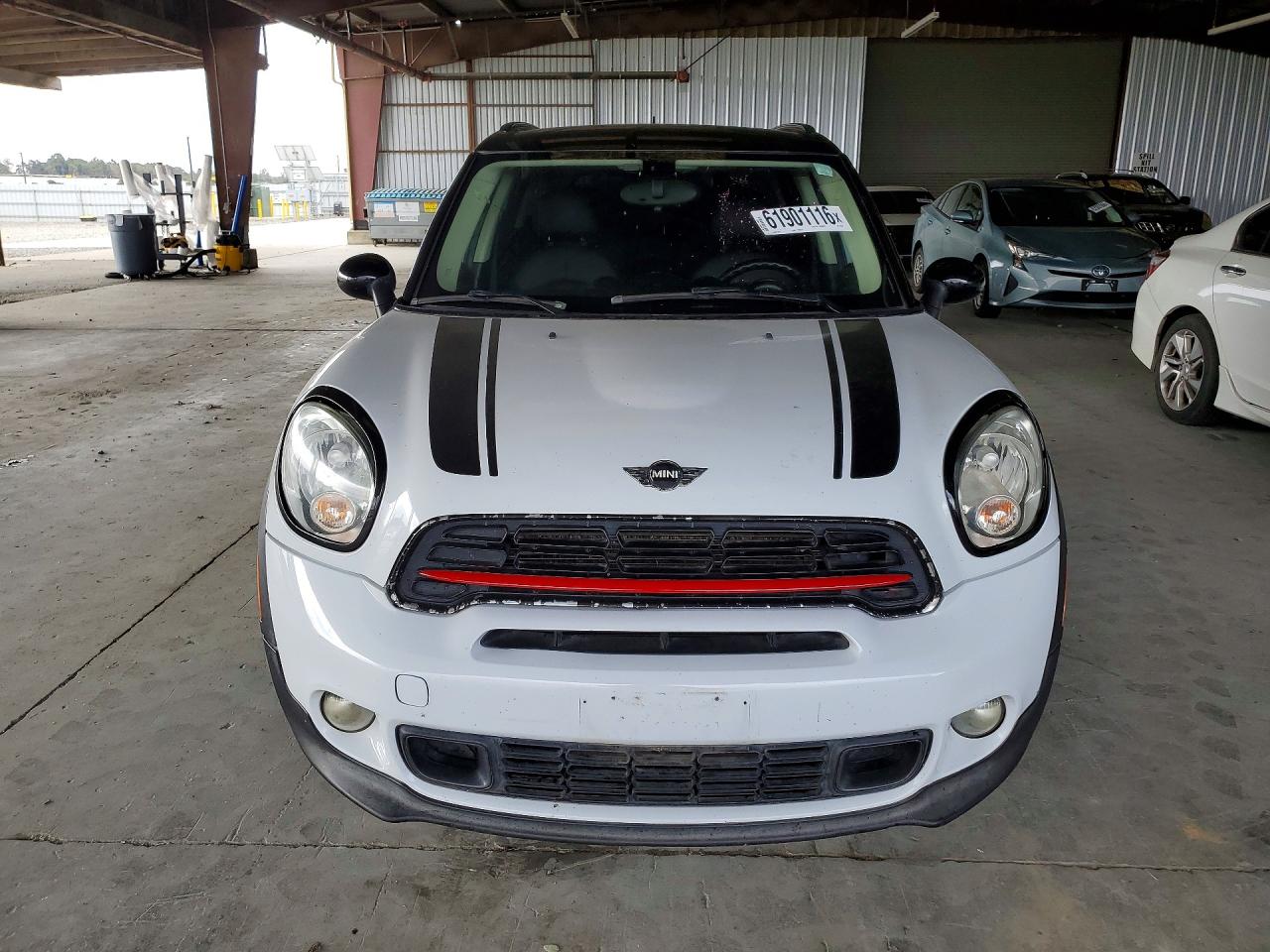 2014 Mini Cooper S Countryman White vin: WMWZC3C50EWP27924