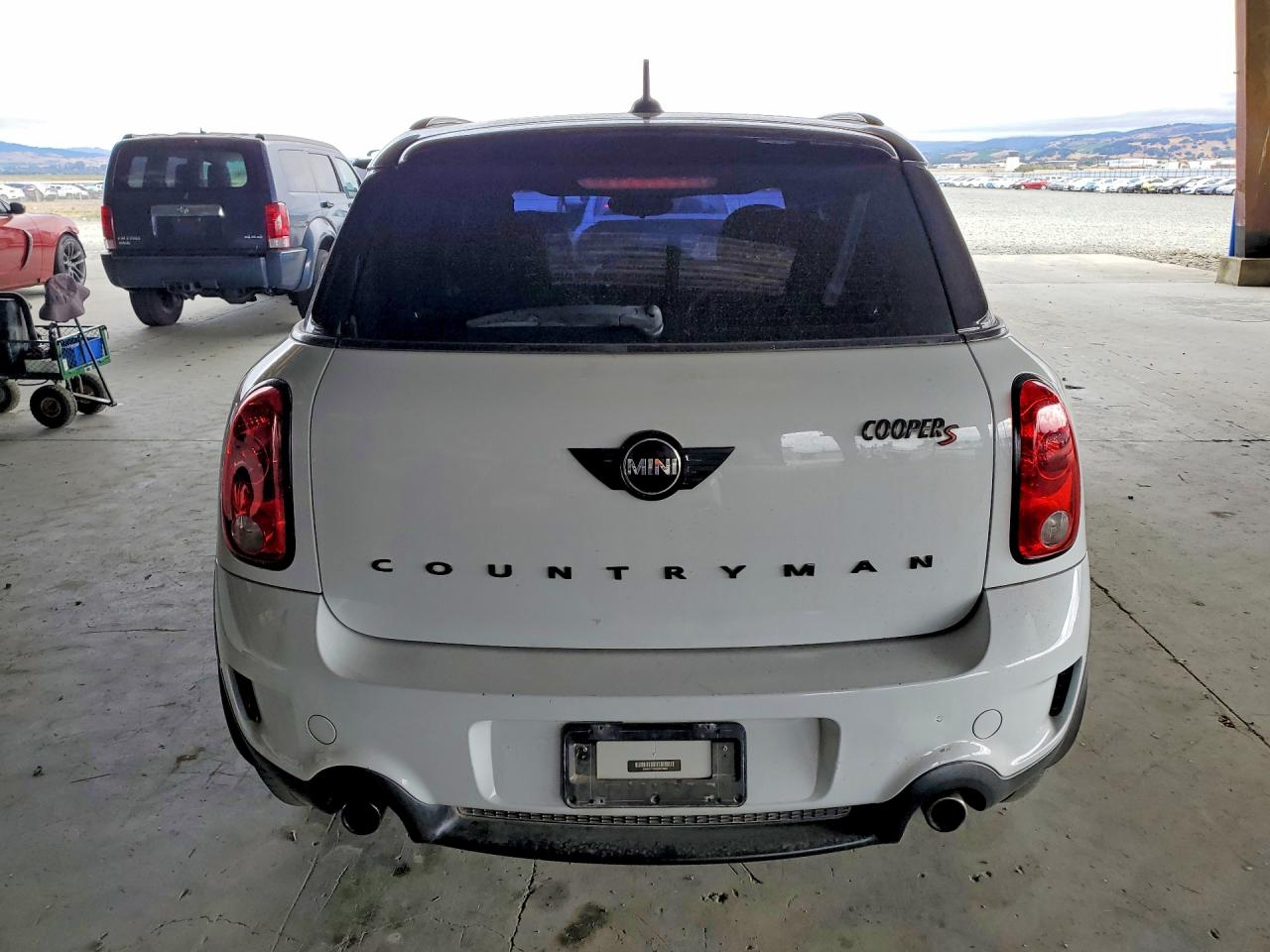 2014 Mini Cooper S Countryman White vin: WMWZC3C50EWP27924