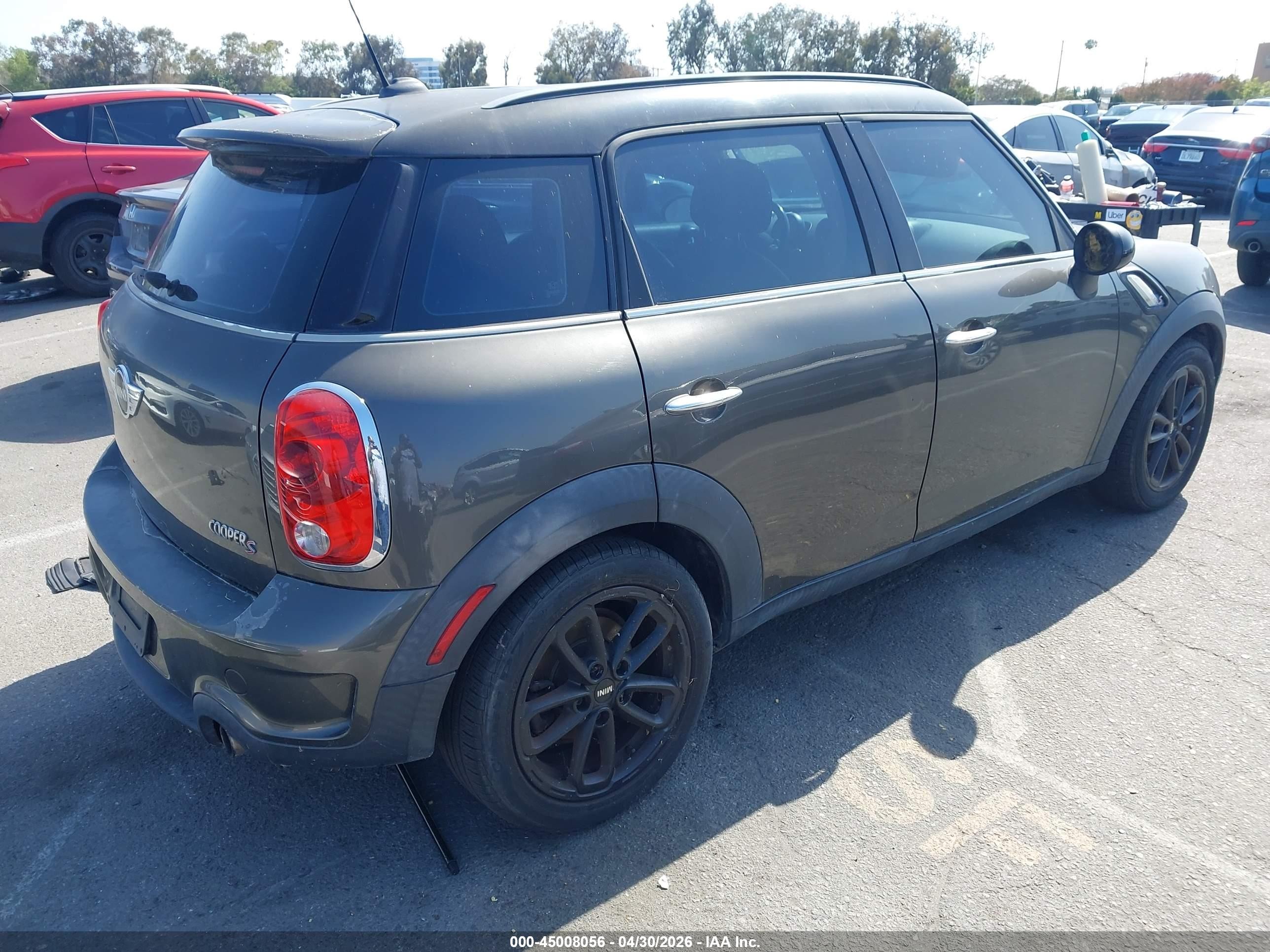 2011 Mini Cooper S Countryman   Gray vin: WMWZC3C51BWH97589