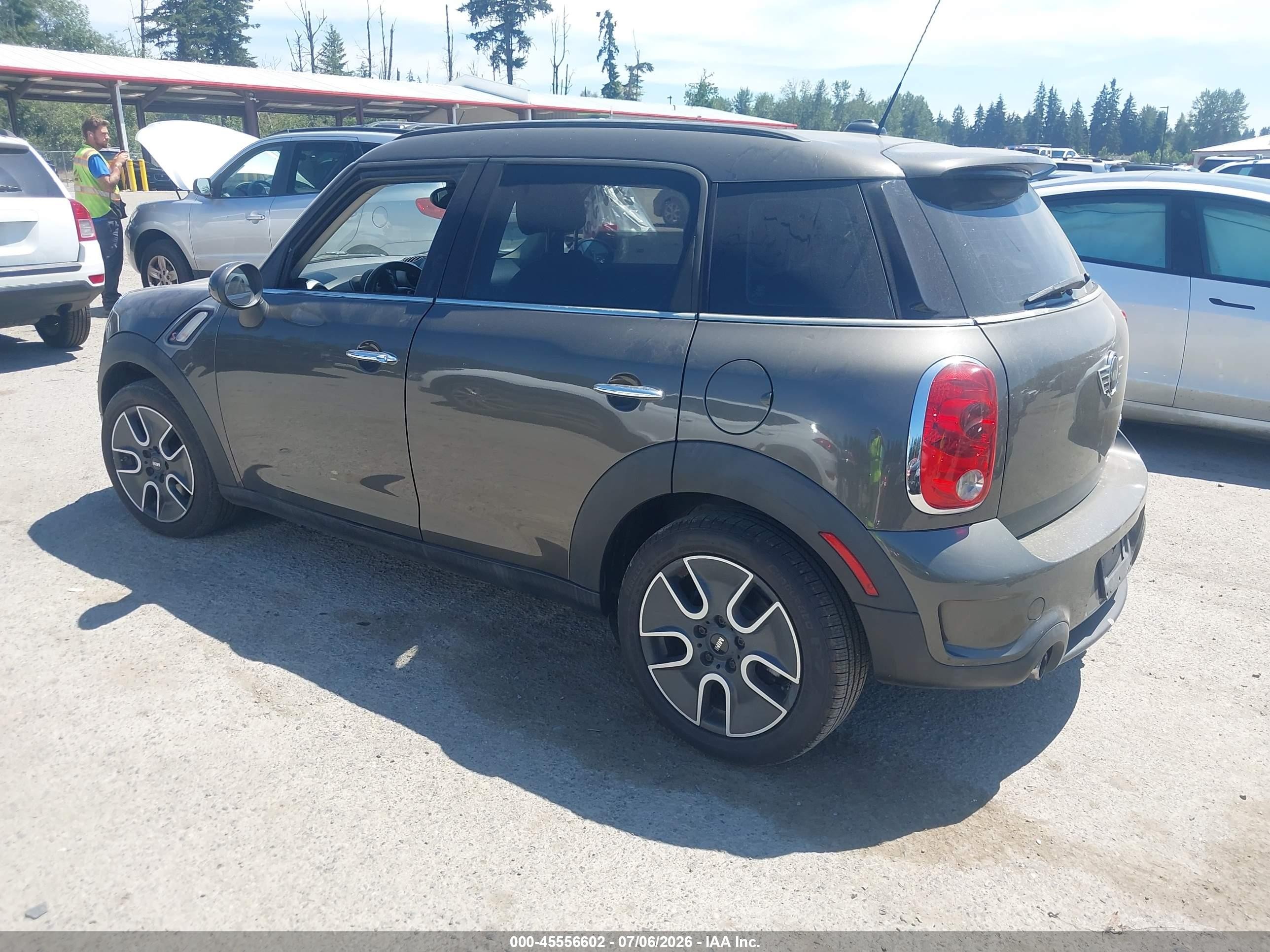 2011 Mini Cooper S Countryman   Gray vin: WMWZC3C51BWL78297