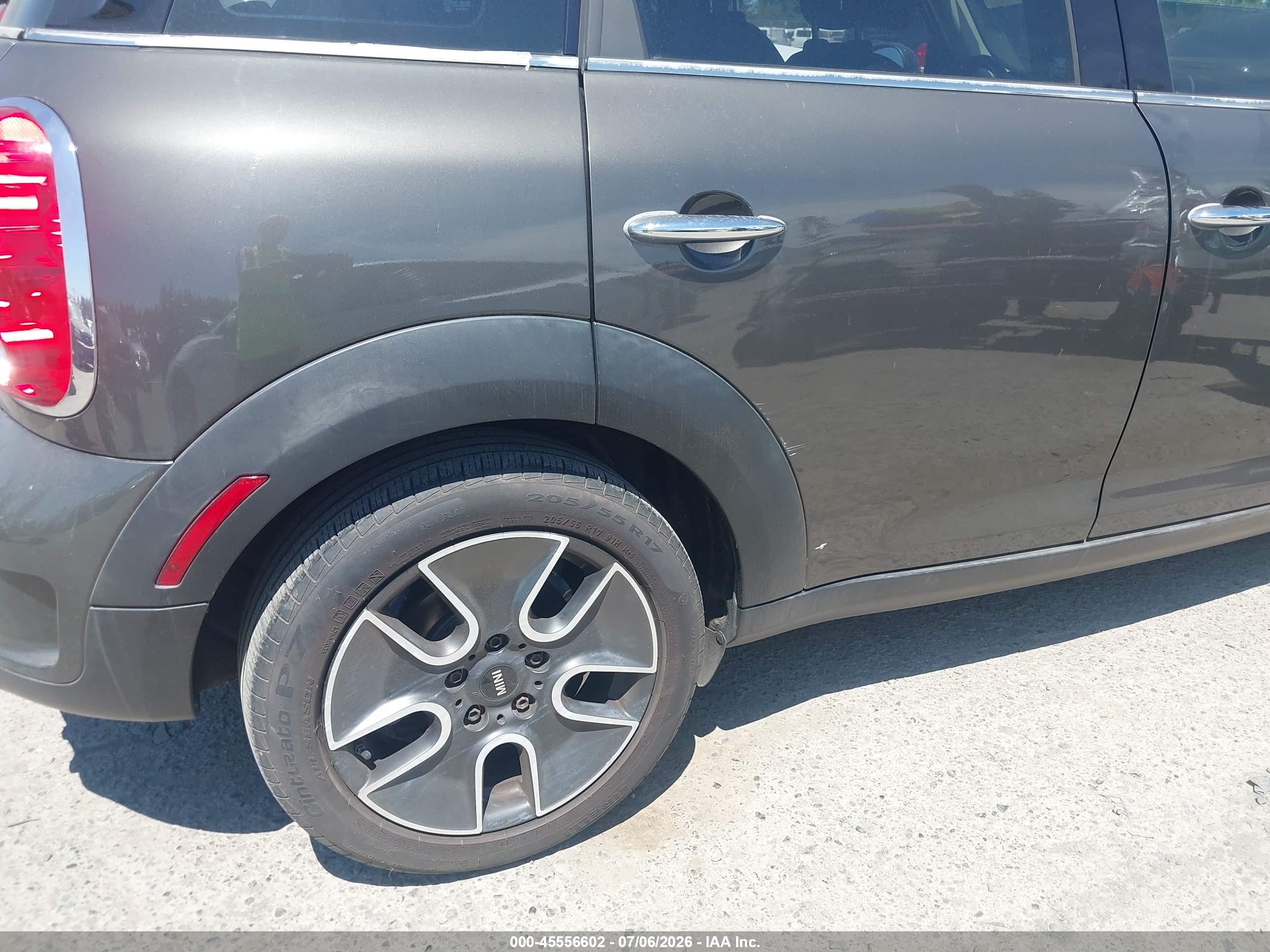 2011 Mini Cooper S Countryman   Gray vin: WMWZC3C51BWL78297