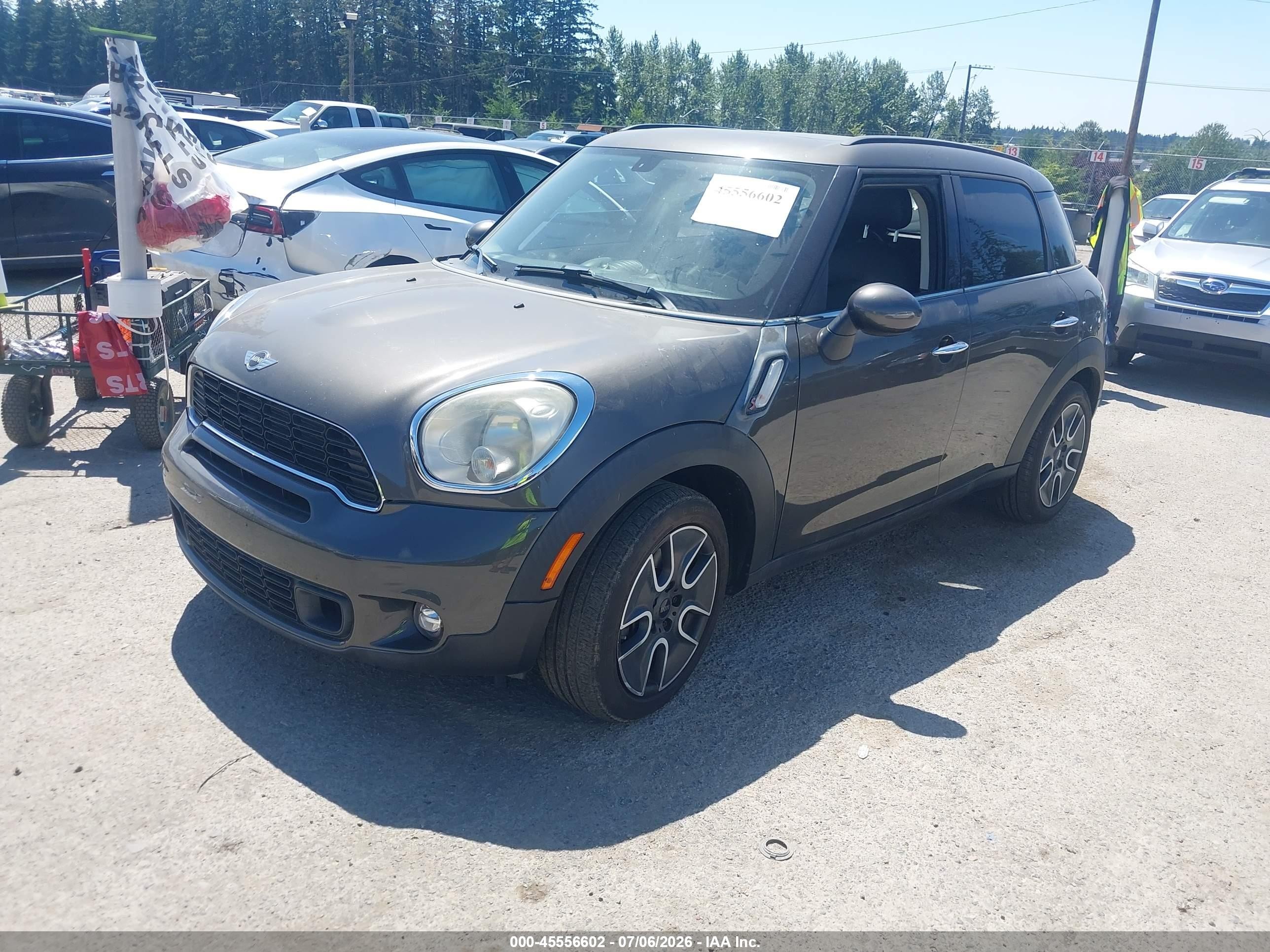 2011 Mini Cooper S Countryman   Gray vin: WMWZC3C51BWL78297