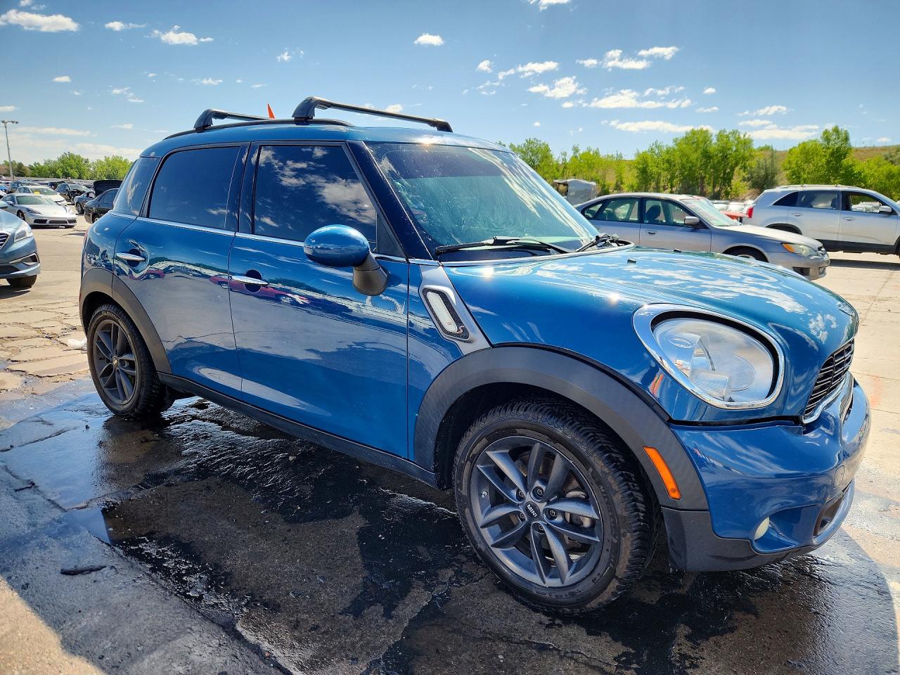 2012 Mini Cooper S Countryman Blue vin: WMWZC3C51CWL84098