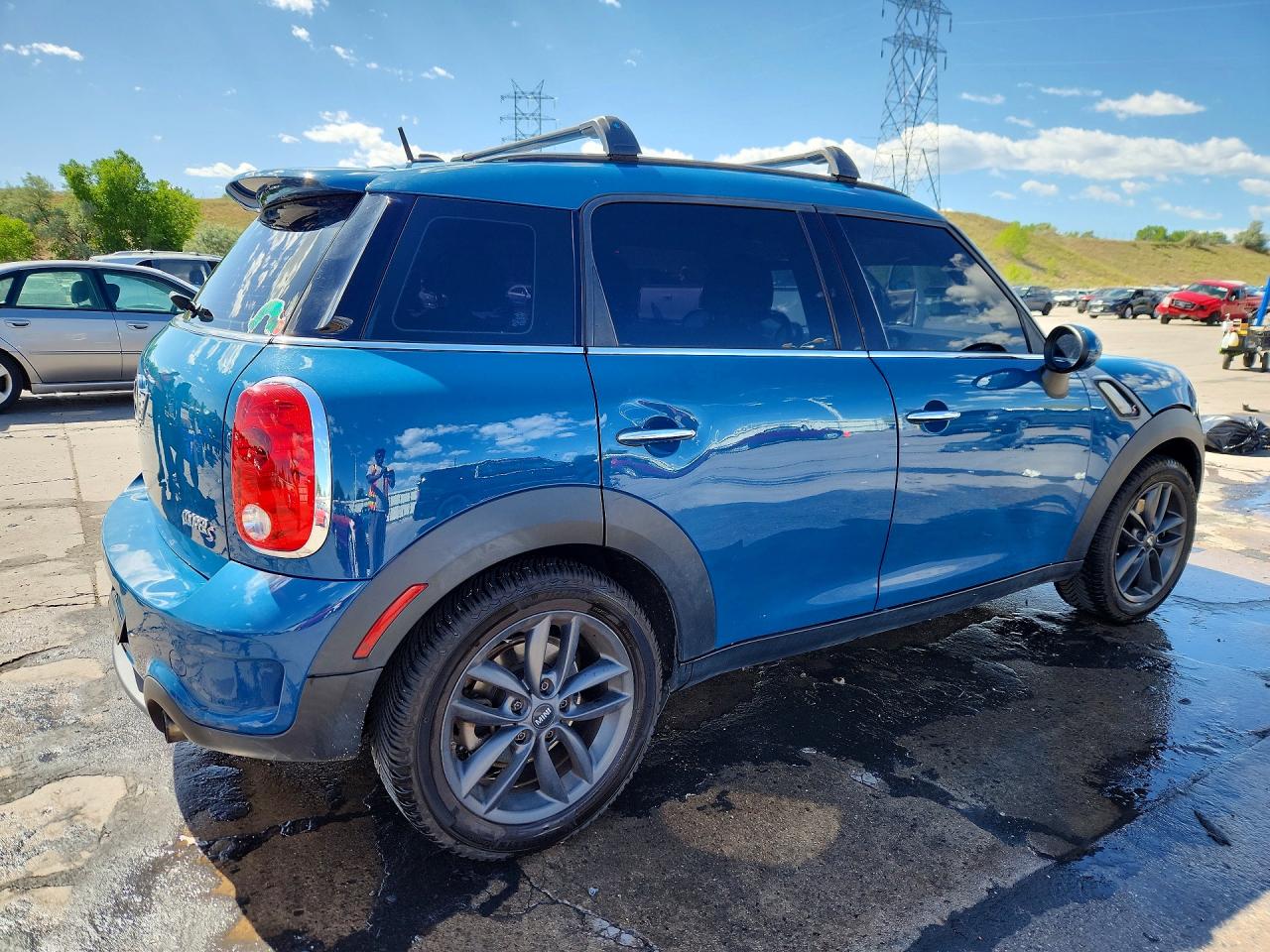 2012 Mini Cooper S Countryman Blue vin: WMWZC3C51CWL84098