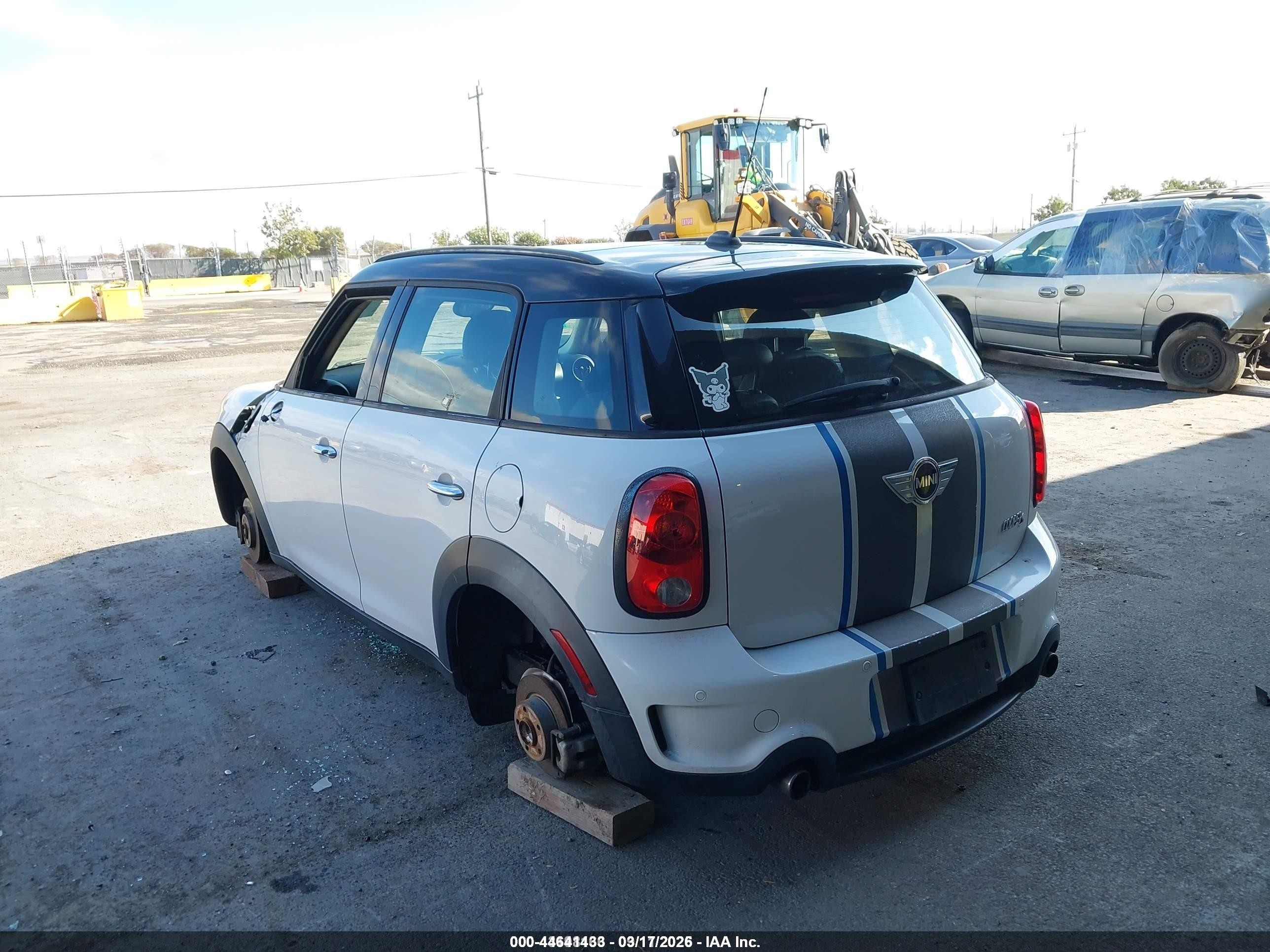 2013 Mini Countryman Cooper S Белый vin: WMWZC3C51DWP20494