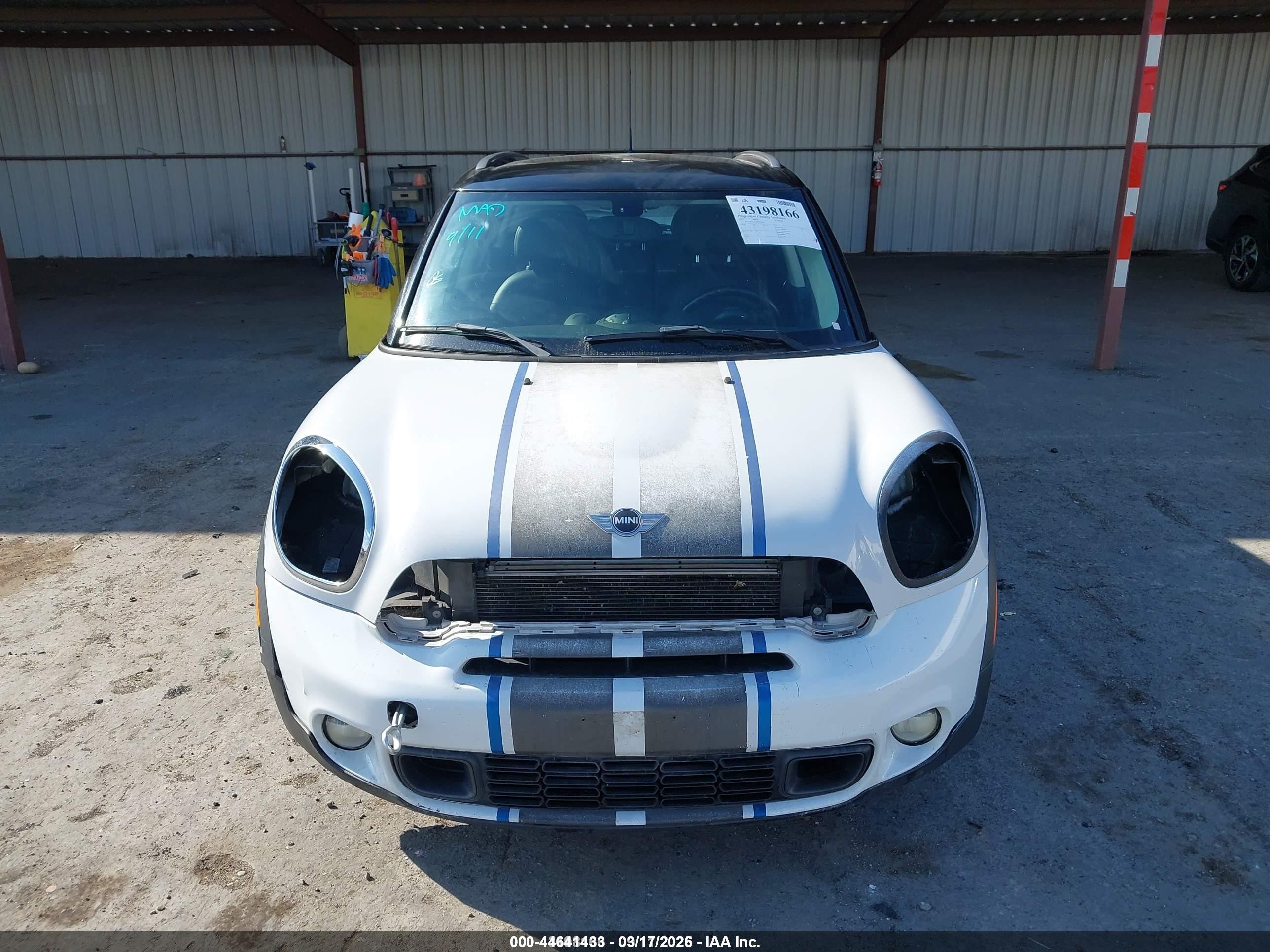 2013 Mini Countryman Cooper S Белый vin: WMWZC3C51DWP20494
