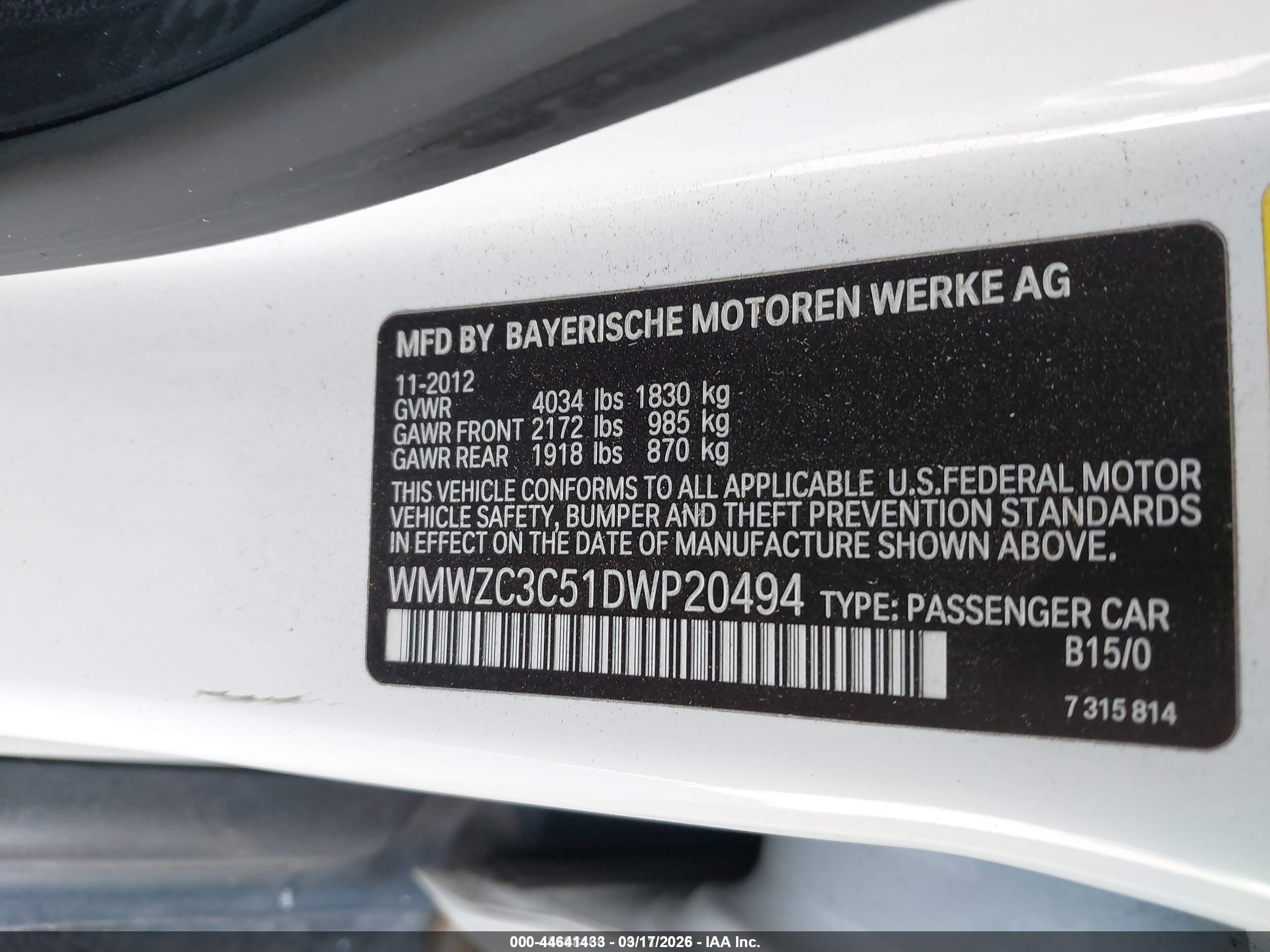 2013 Mini Countryman Cooper S Белый vin: WMWZC3C51DWP20494