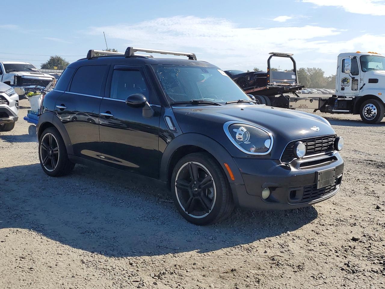 2013 Mini Cooper S Countryman Black vin: WMWZC3C51DWP23573