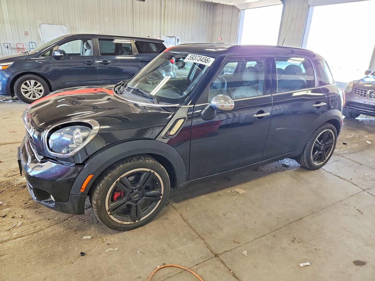 2014 Mini Cooper S Countryman Black vin: WMWZC3C51EWP51665