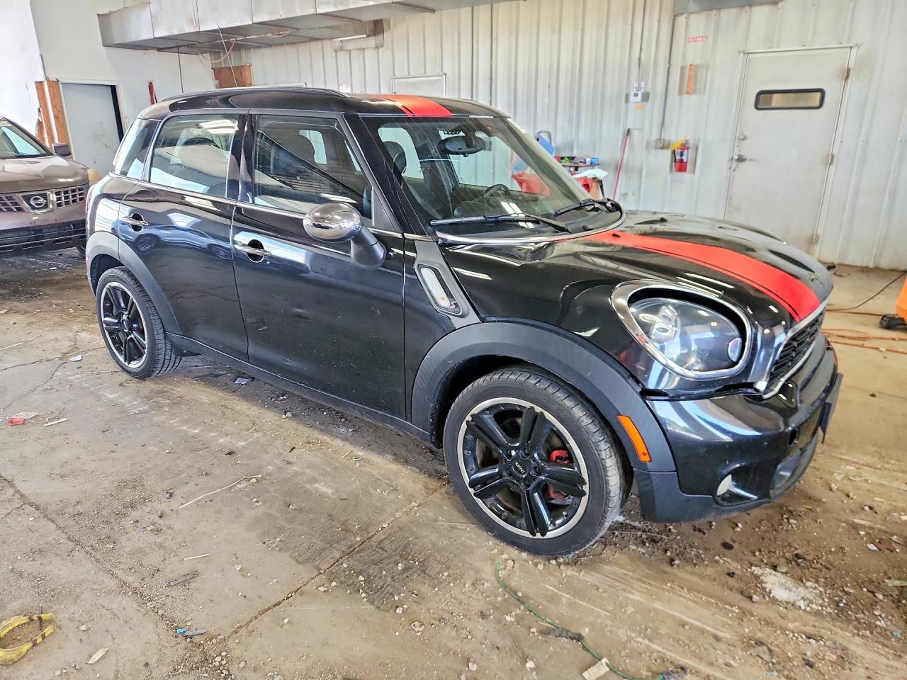 2014 Mini Cooper S Countryman Black vin: WMWZC3C51EWP51665