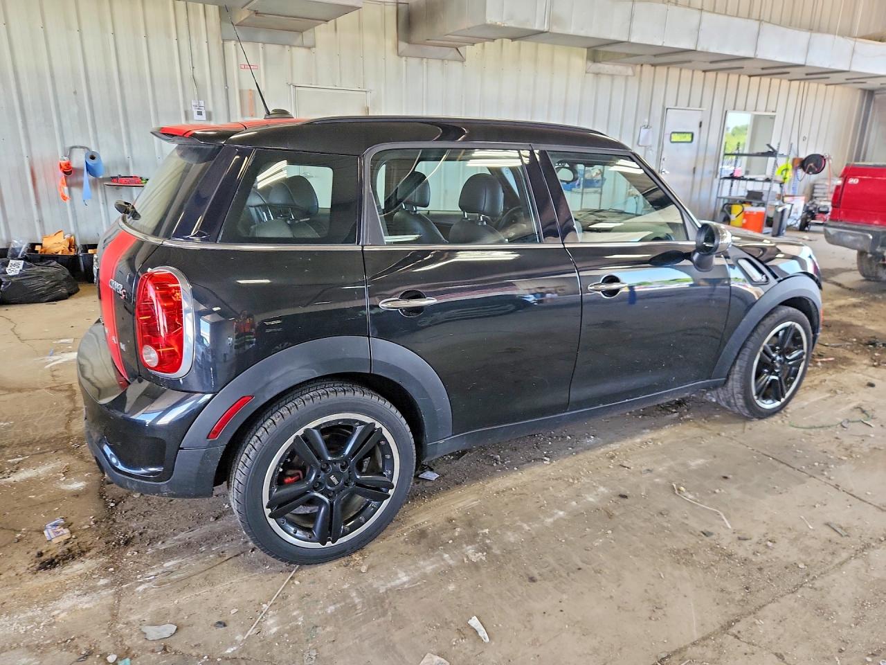 2014 Mini Cooper S Countryman Black vin: WMWZC3C51EWP51665