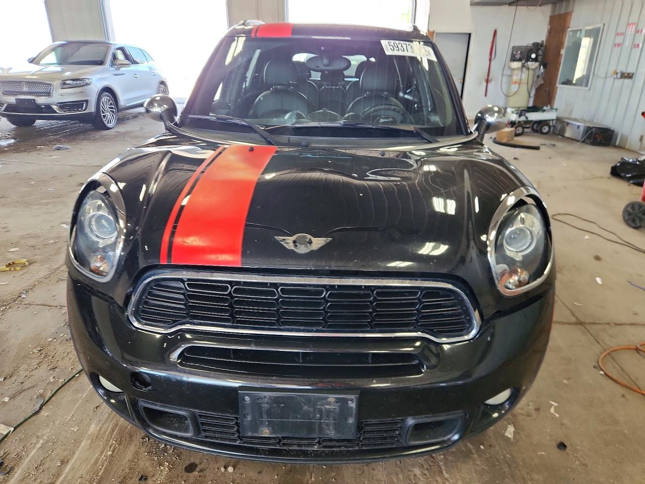 2014 Mini Cooper S Countryman Black vin: WMWZC3C51EWP51665