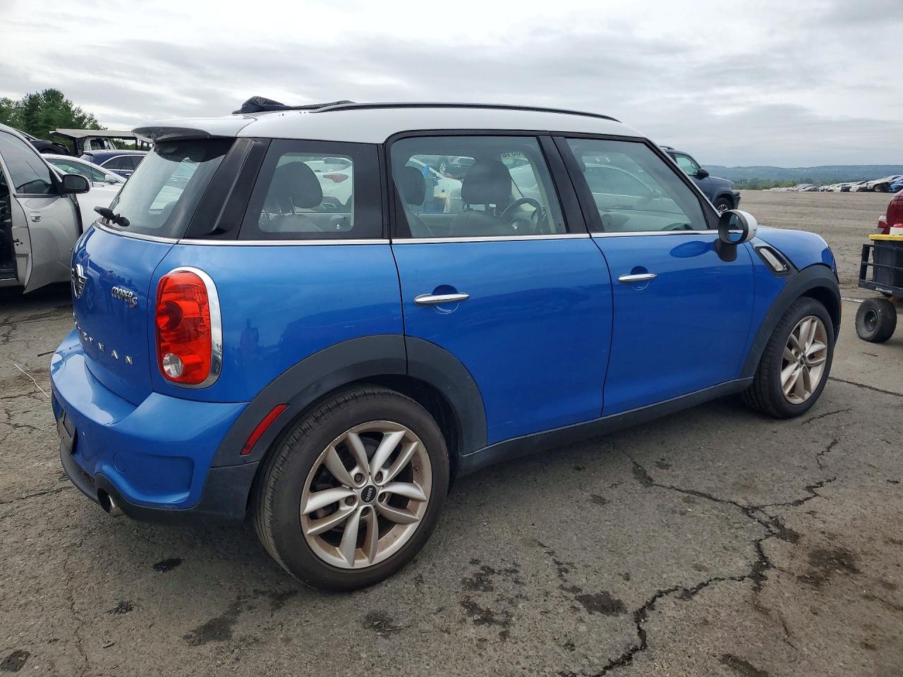 2014 Mini Cooper S Countryman Синий vin: WMWZC3C51EWP52184