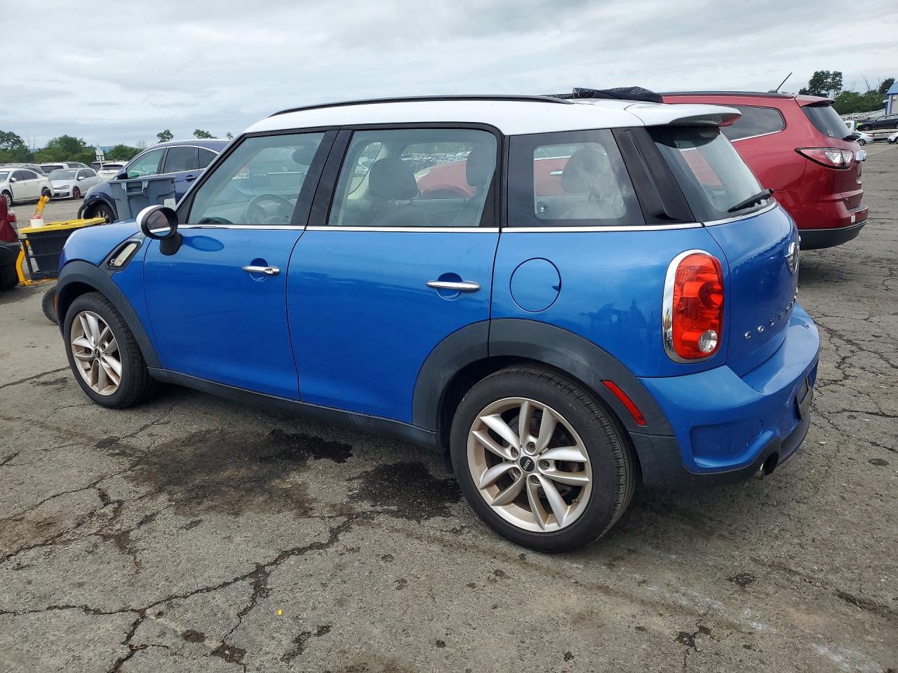 2014 Mini Cooper S Countryman Синий vin: WMWZC3C51EWP52184