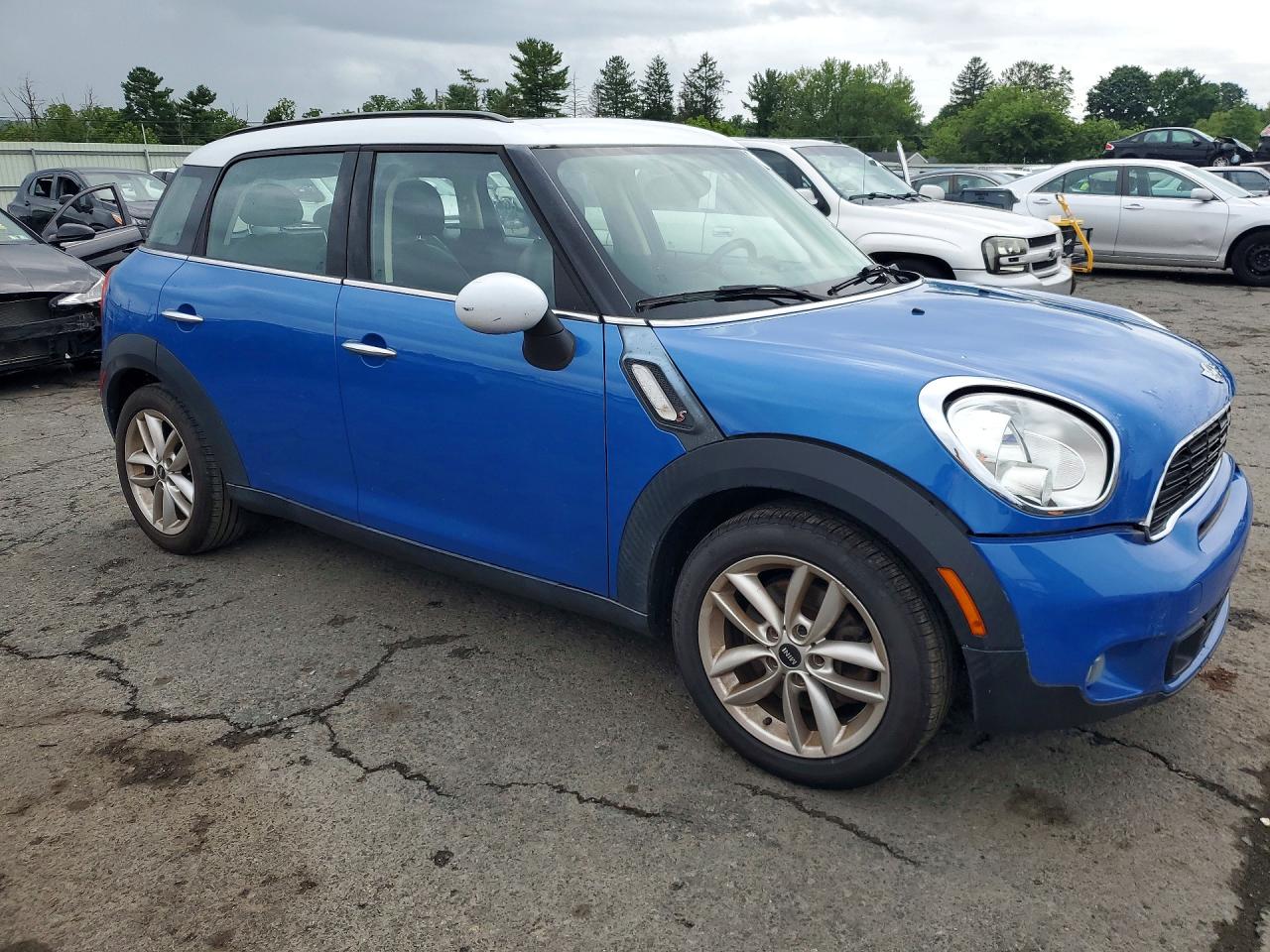 2014 Mini Cooper S Countryman Синий vin: WMWZC3C51EWP52184
