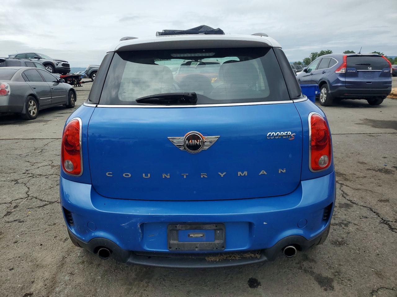 2014 Mini Cooper S Countryman Синий vin: WMWZC3C51EWP52184