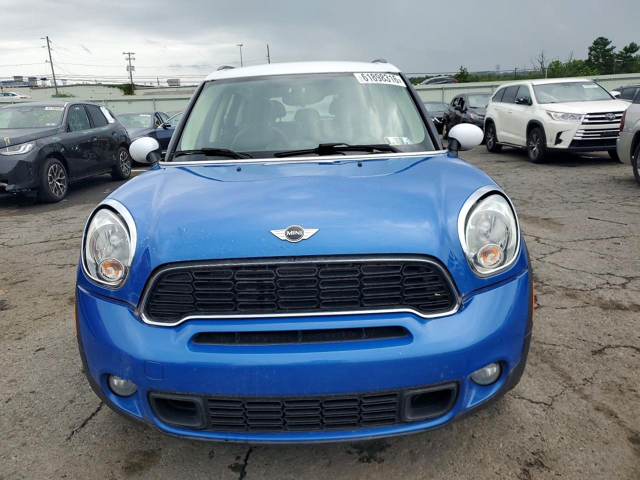 2014 Mini Cooper S Countryman Синий vin: WMWZC3C51EWP52184