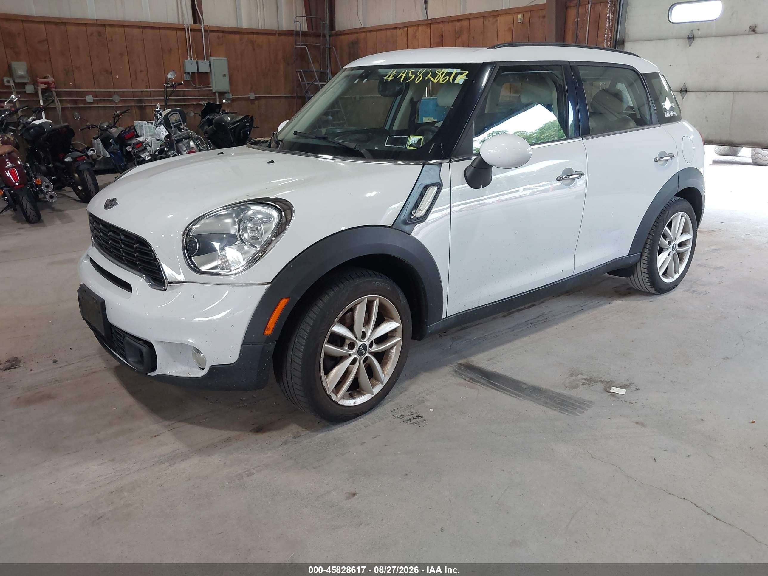2014 Mini Countryman Cooper S Белый vin: WMWZC3C51EWP52542