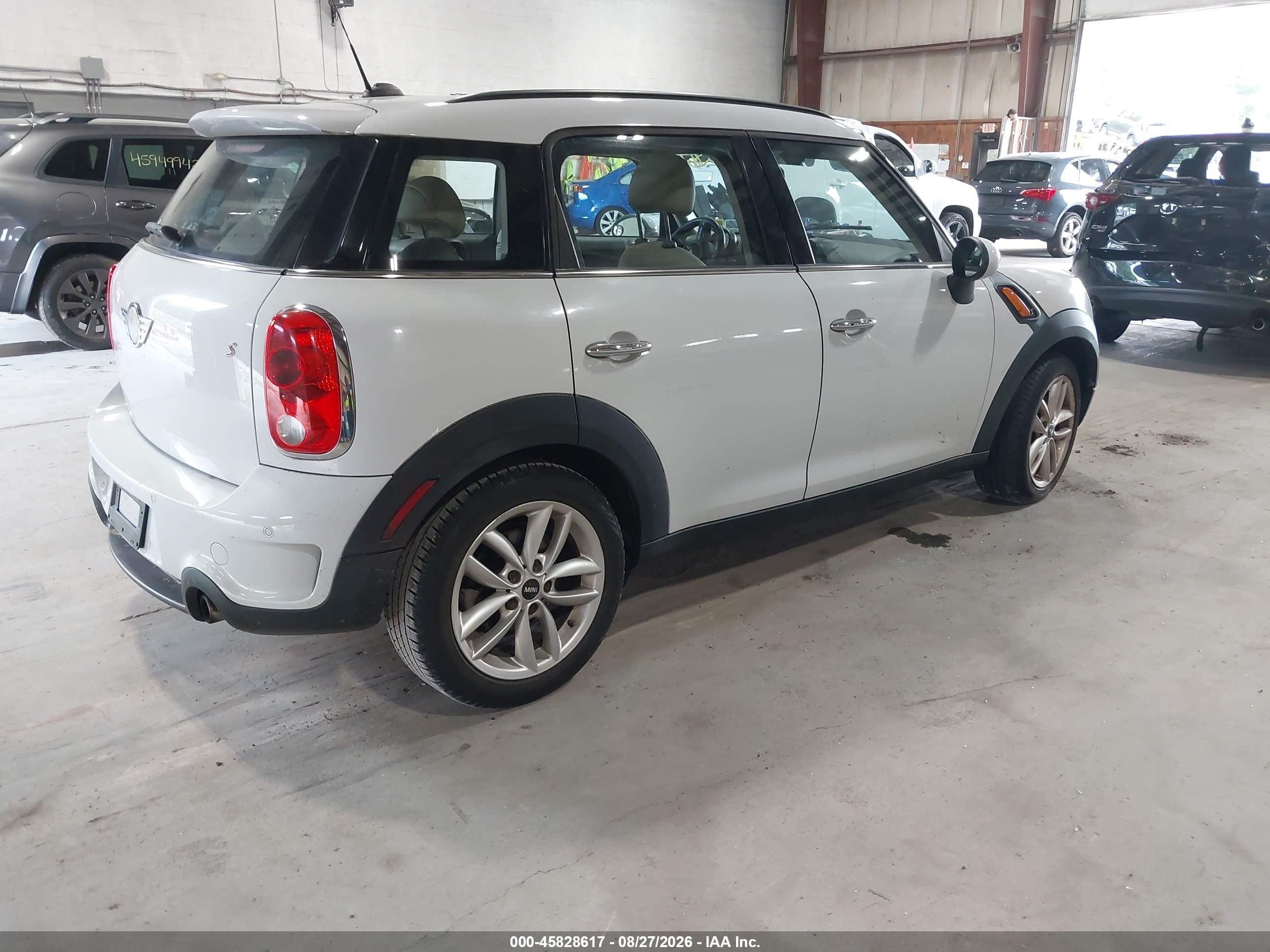 2014 Mini Countryman Cooper S Белый vin: WMWZC3C51EWP52542