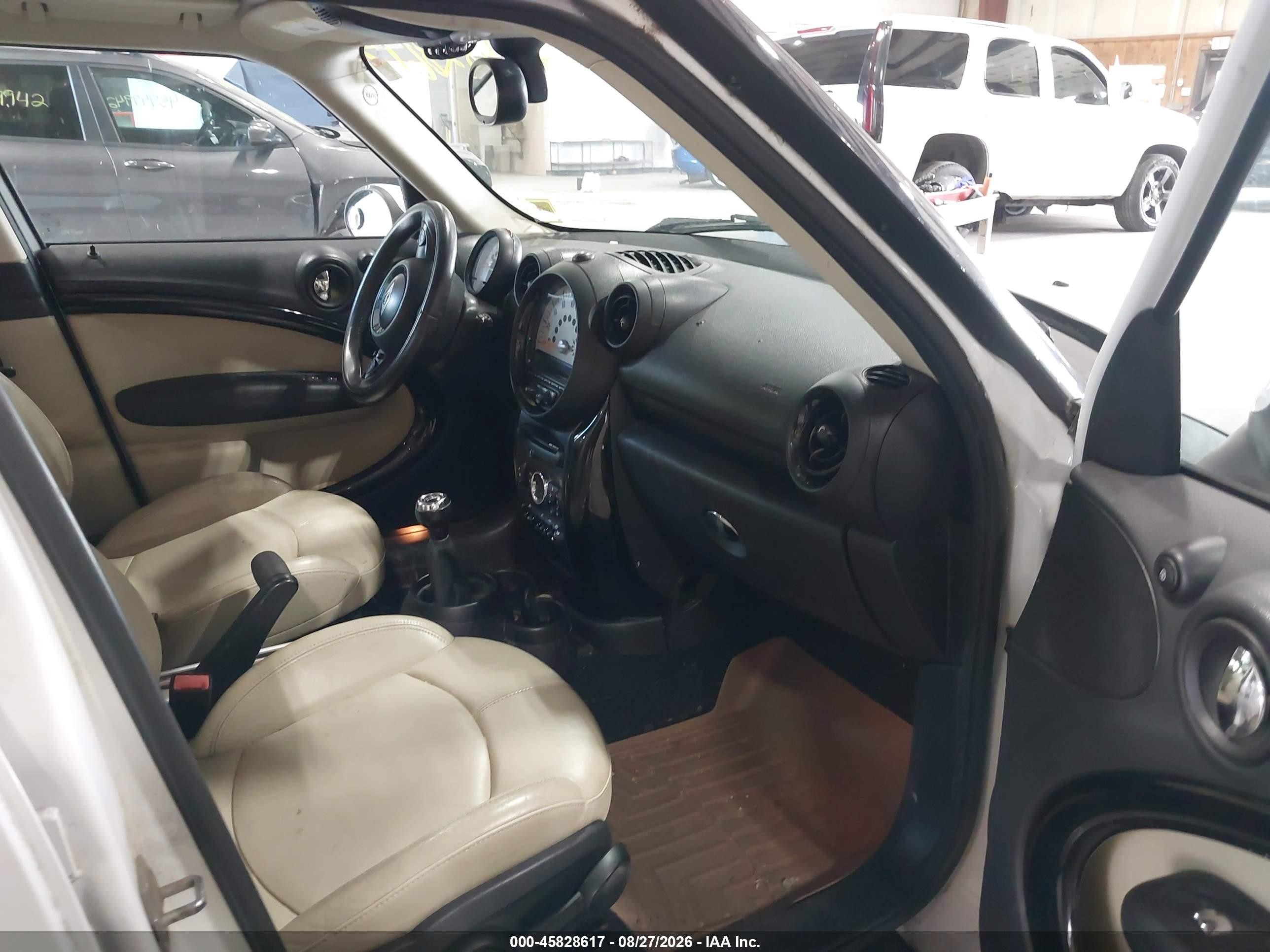 2014 Mini Countryman Cooper S Белый vin: WMWZC3C51EWP52542