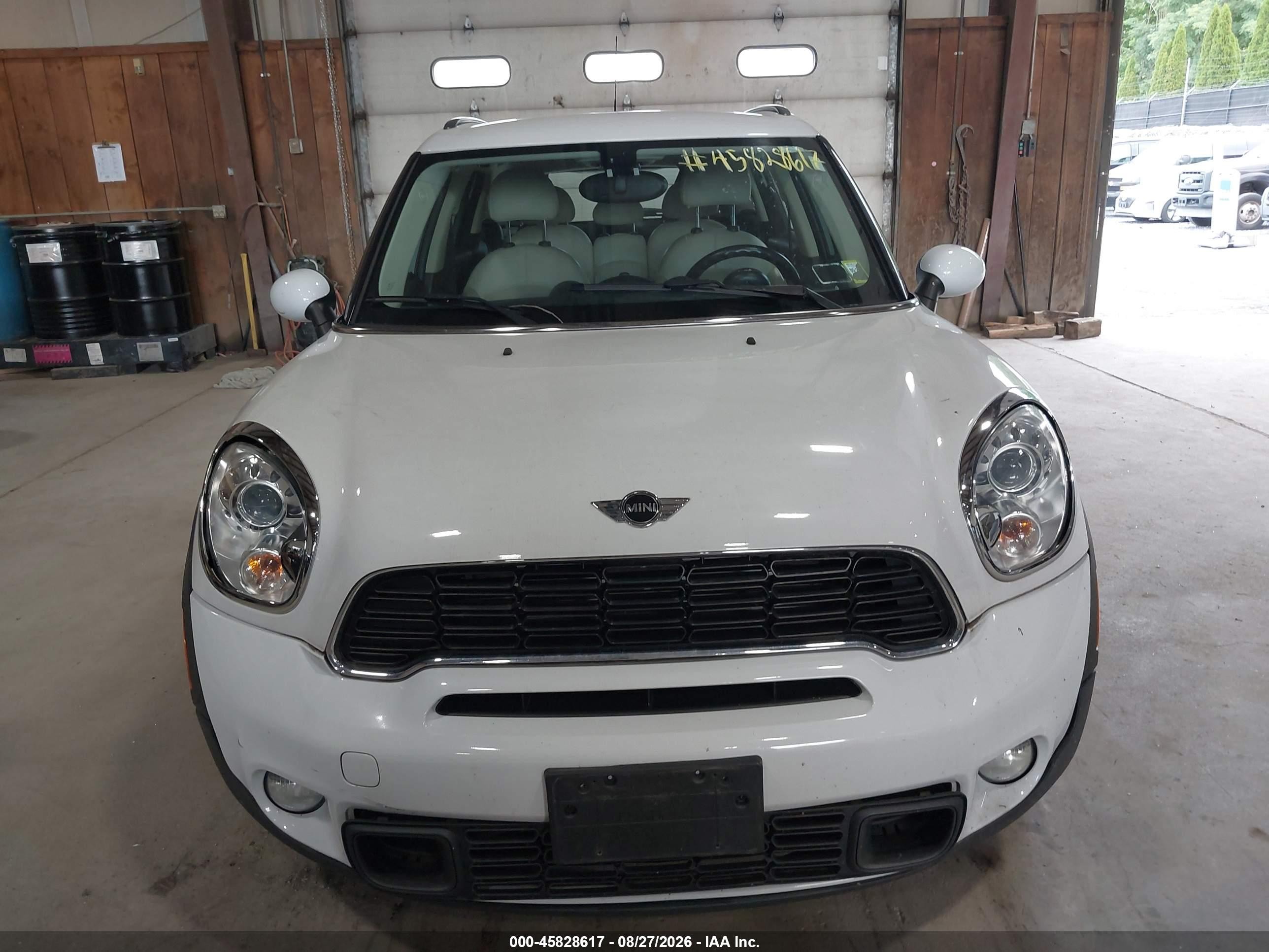 2014 Mini Countryman Cooper S Белый vin: WMWZC3C51EWP52542