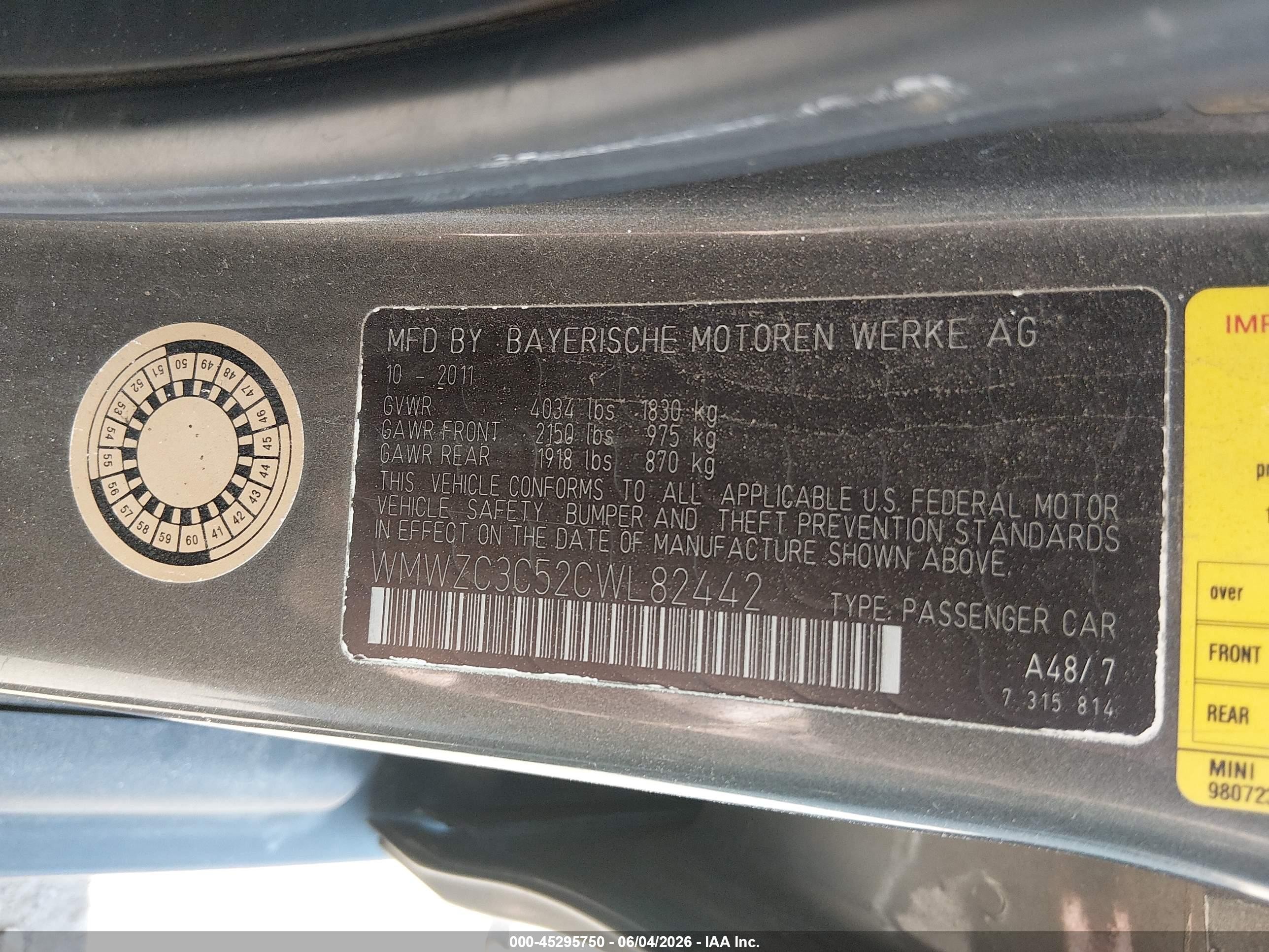 2012 Mini Cooper S Countryman   Black vin: WMWZC3C52CWL82442