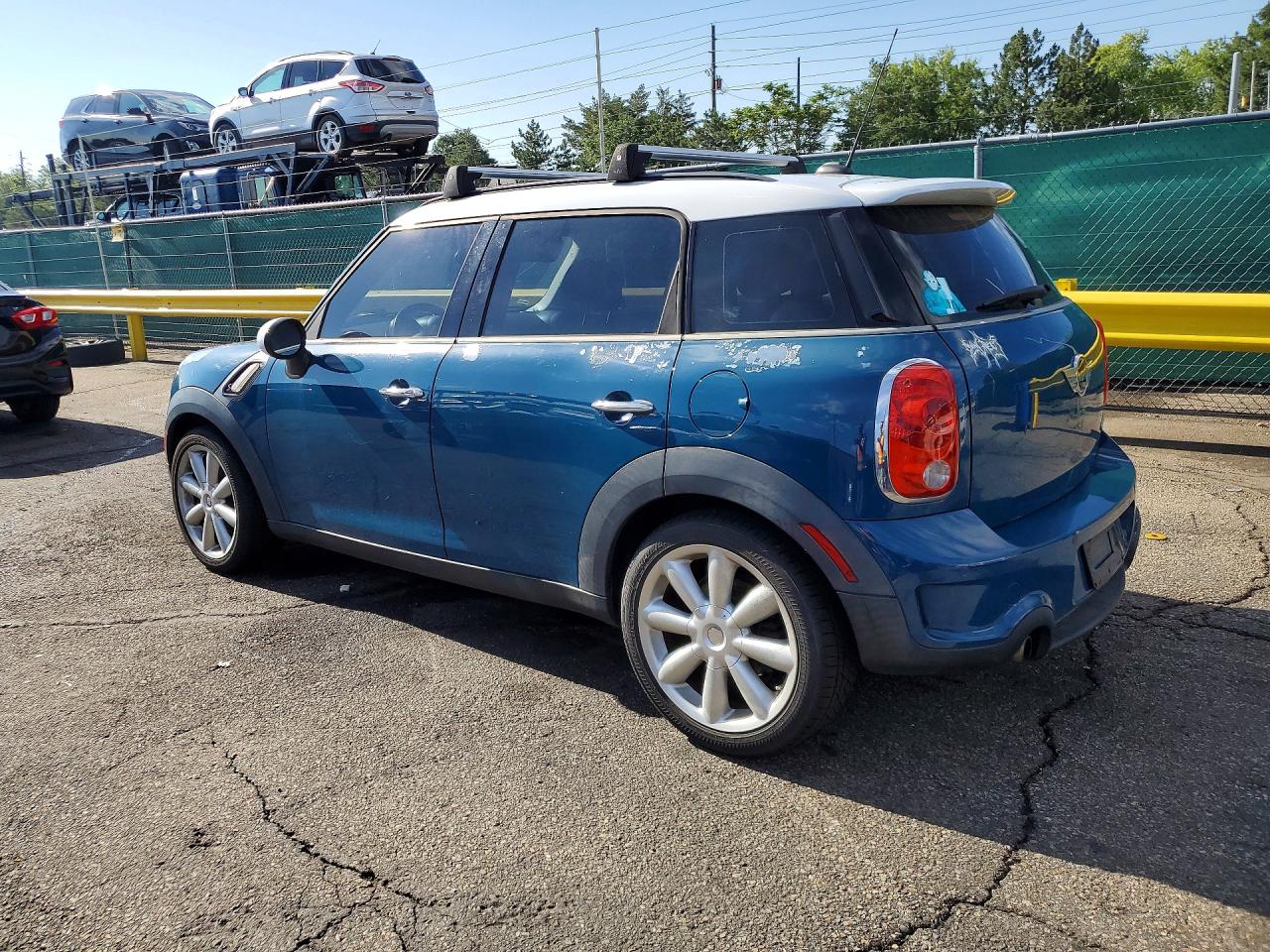 2012 Mini Cooper S Countryman Синий vin: WMWZC3C52CWM27010