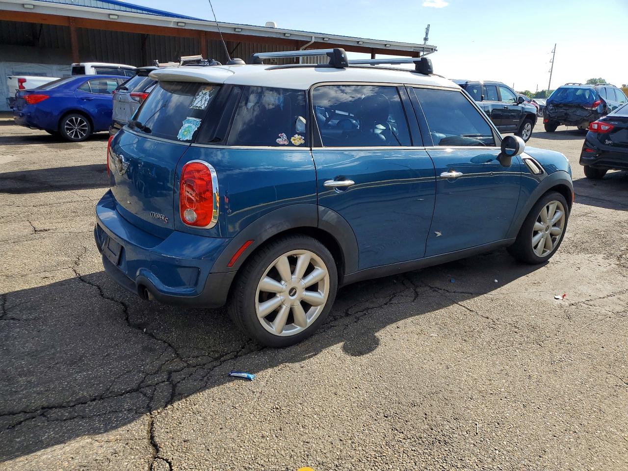 2012 Mini Cooper S Countryman Синий vin: WMWZC3C52CWM27010