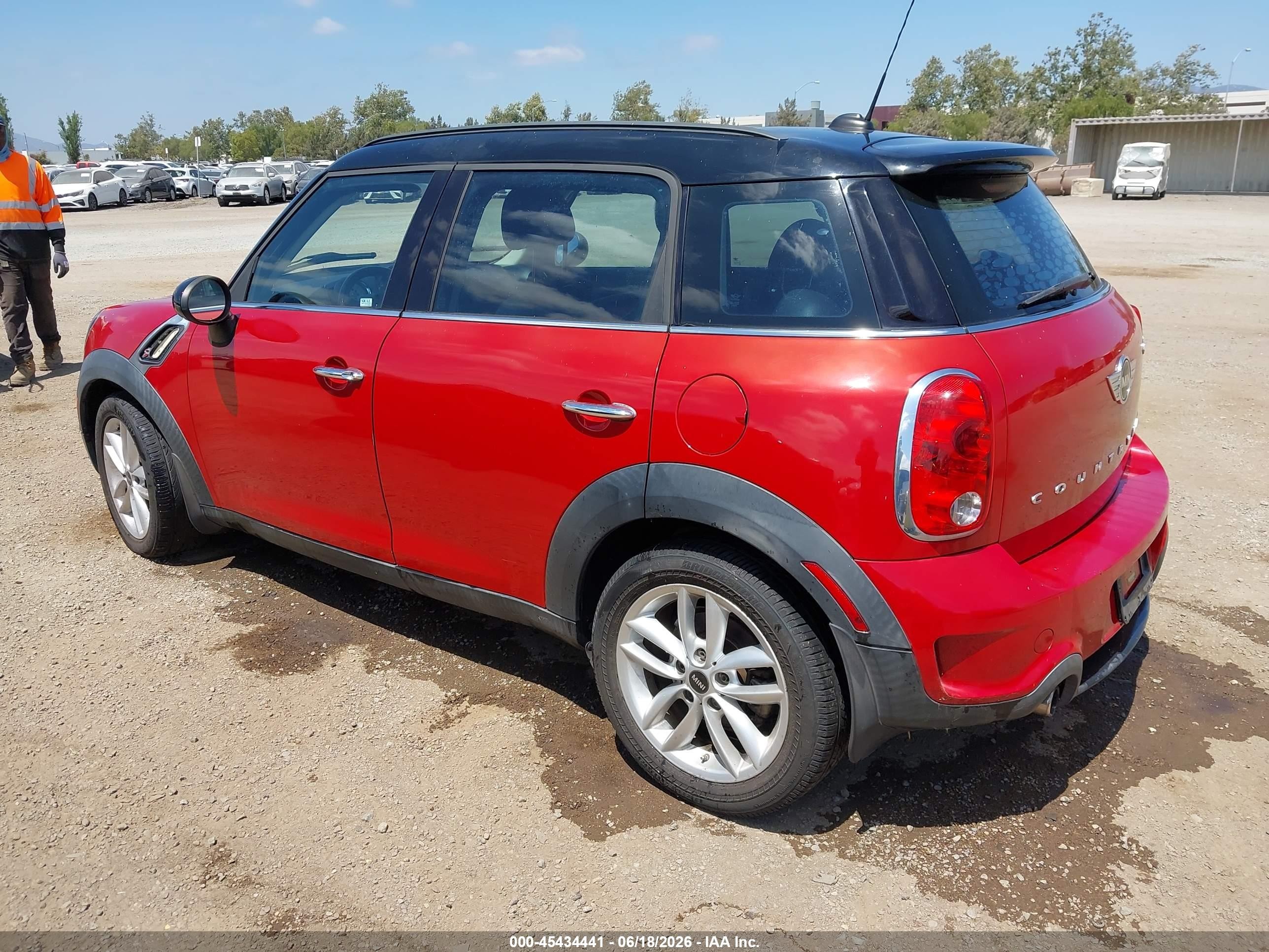 2014 Mini Countryman Cooper S Красный vin: WMWZC3C52EWP25608